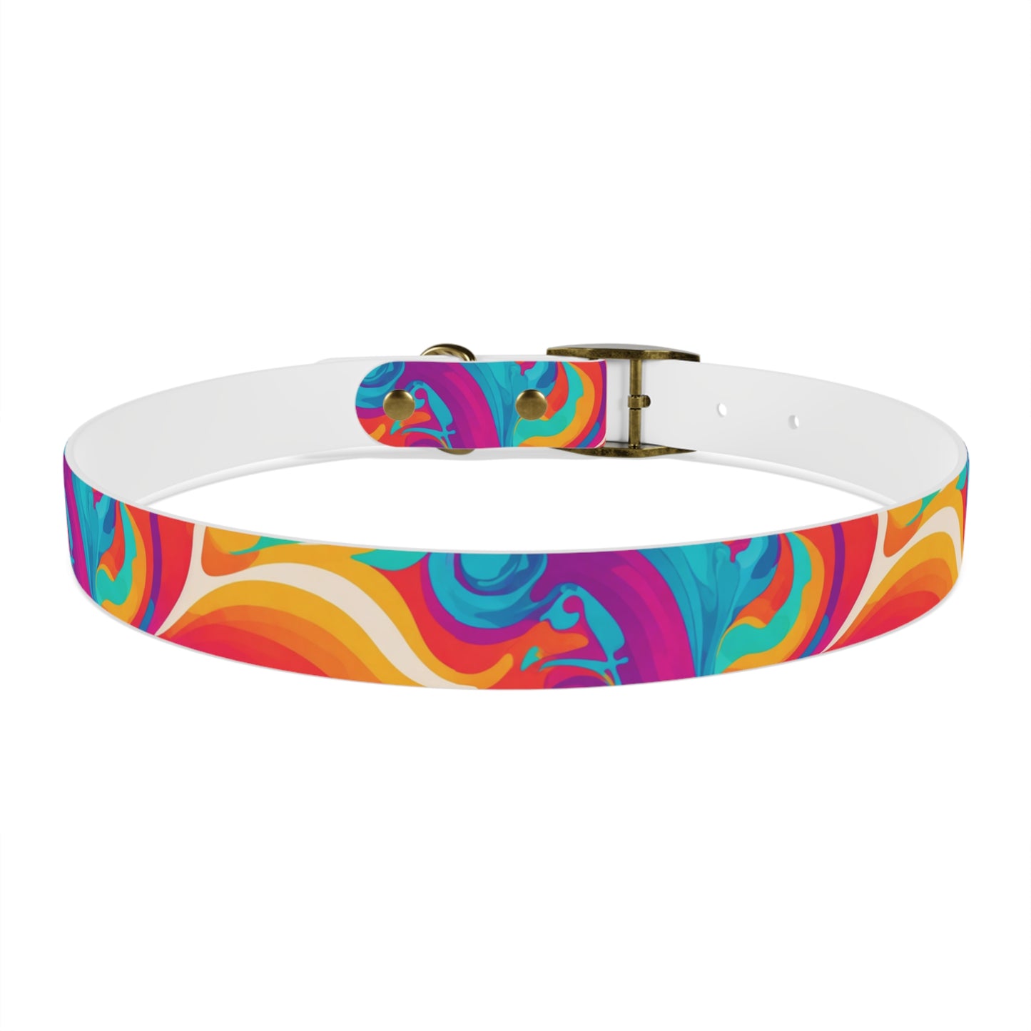 Rainbow Ripple Dog Collar