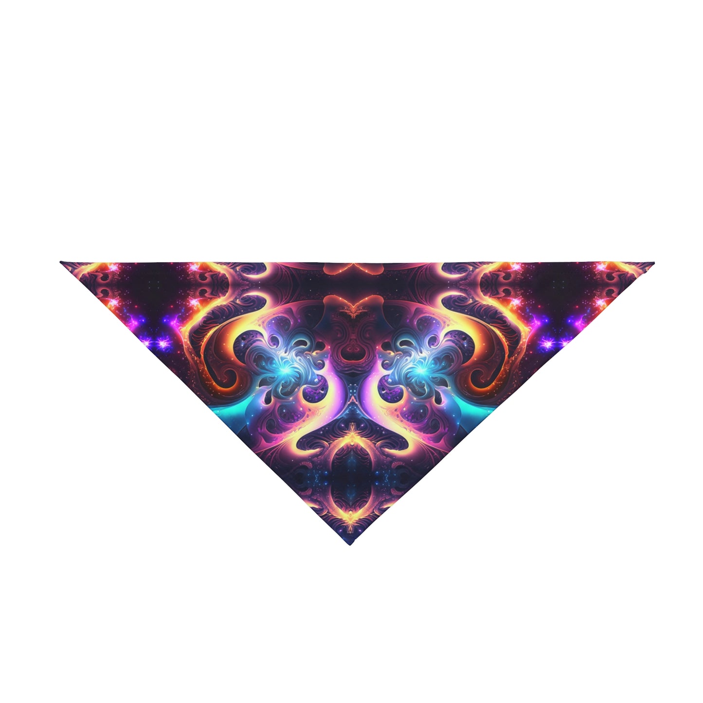 Neon Spiral Pet Bandana