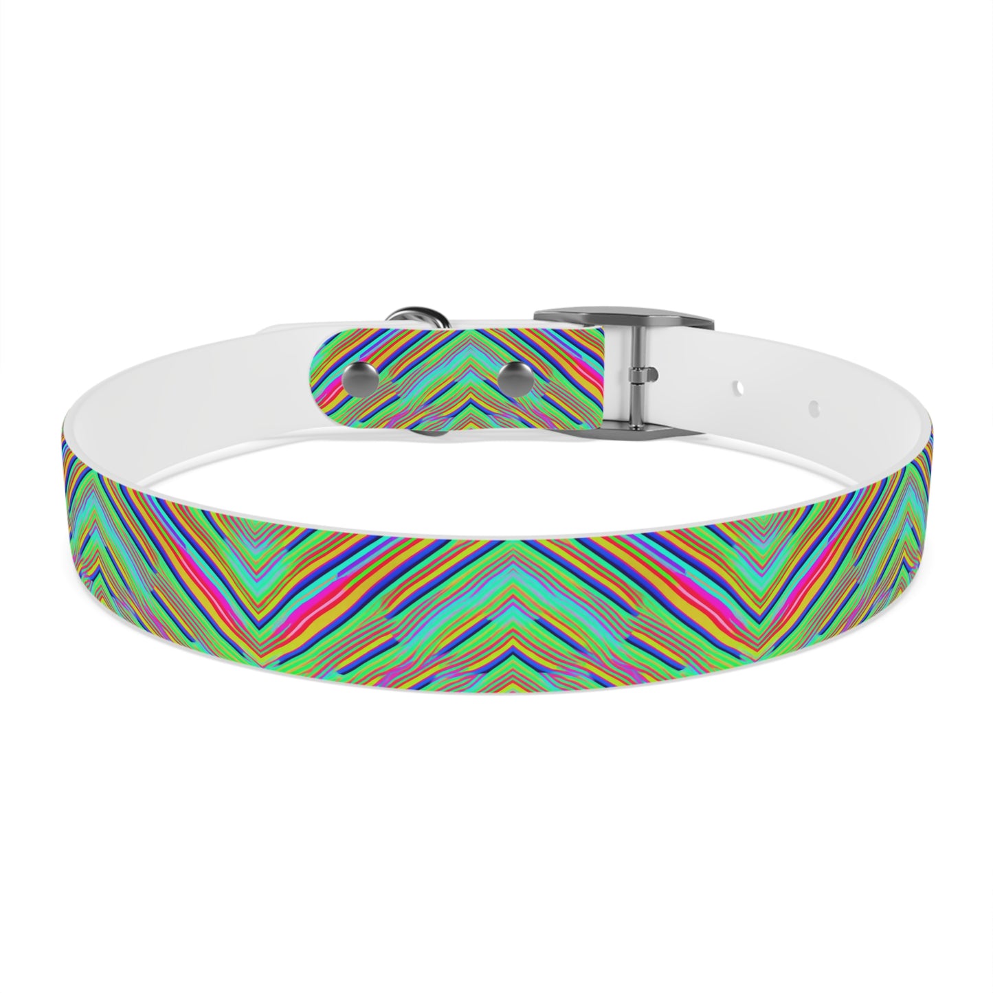 Neon Edges Dog Collar