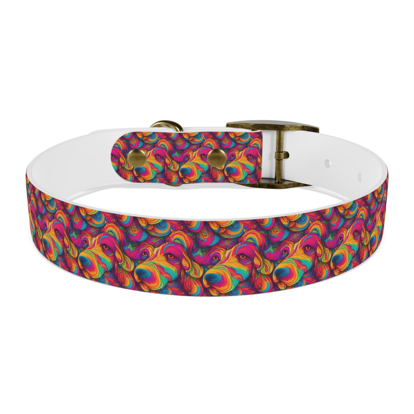 Abstract Woof Dog Collar