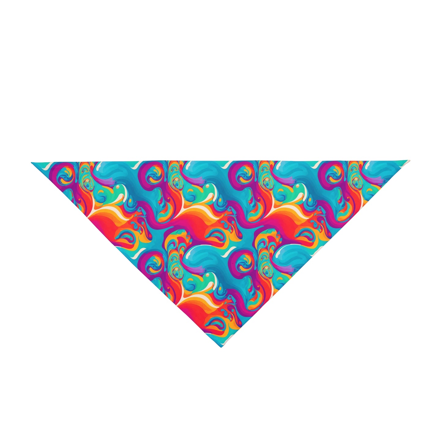 Rainbow Ripple Pet Bandana