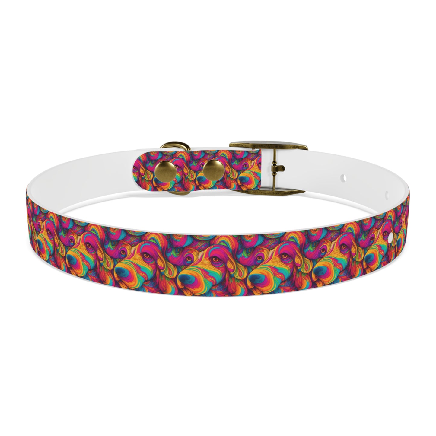 Abstract Woof Dog Collar