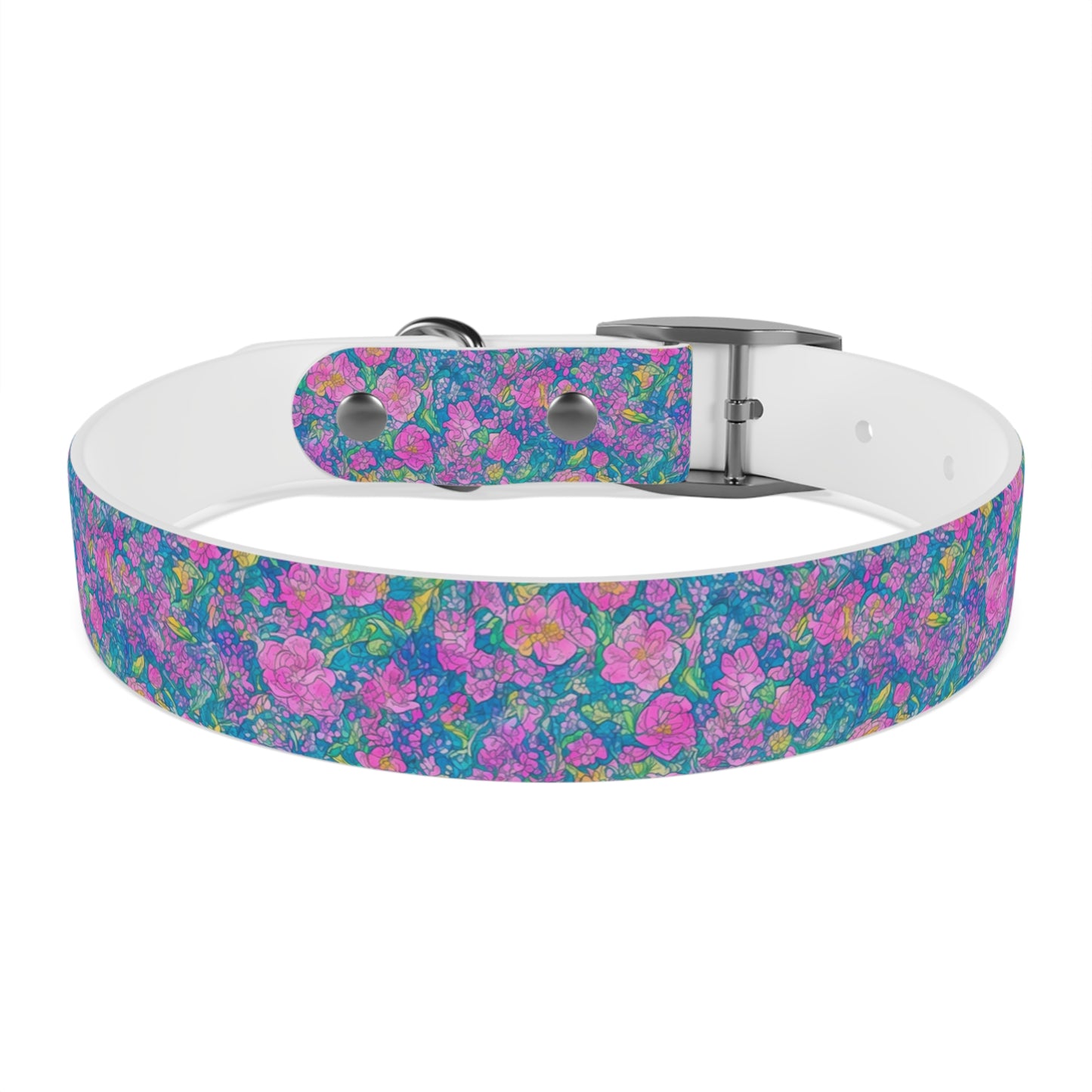 Rainbow Reflections Dog Collar