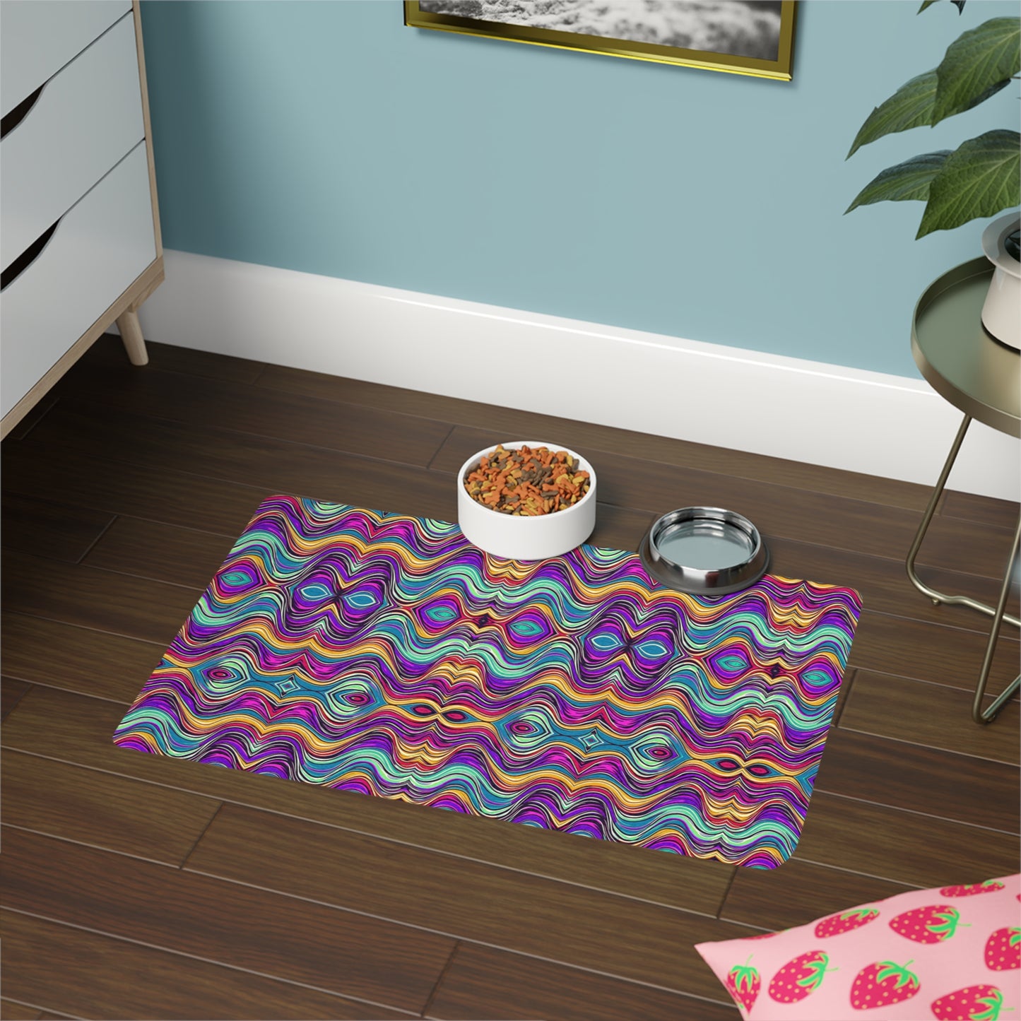 Cosmic Ripple Pet Food Mat (12x18)