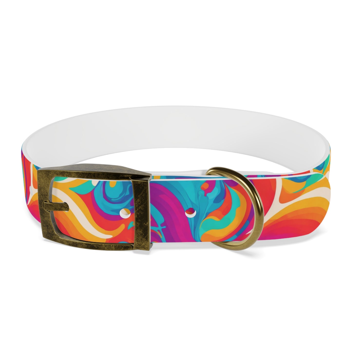 Rainbow Ripple Dog Collar