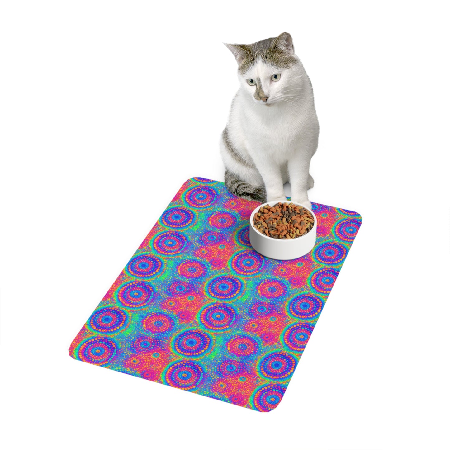 Poly Glow Pet Food Mat (12x18)