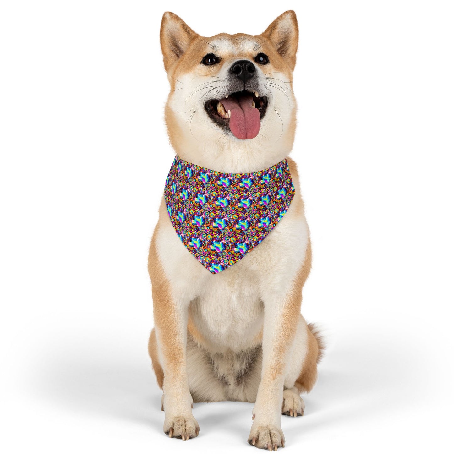 Cosmic Cascade Pet Bandana Collar