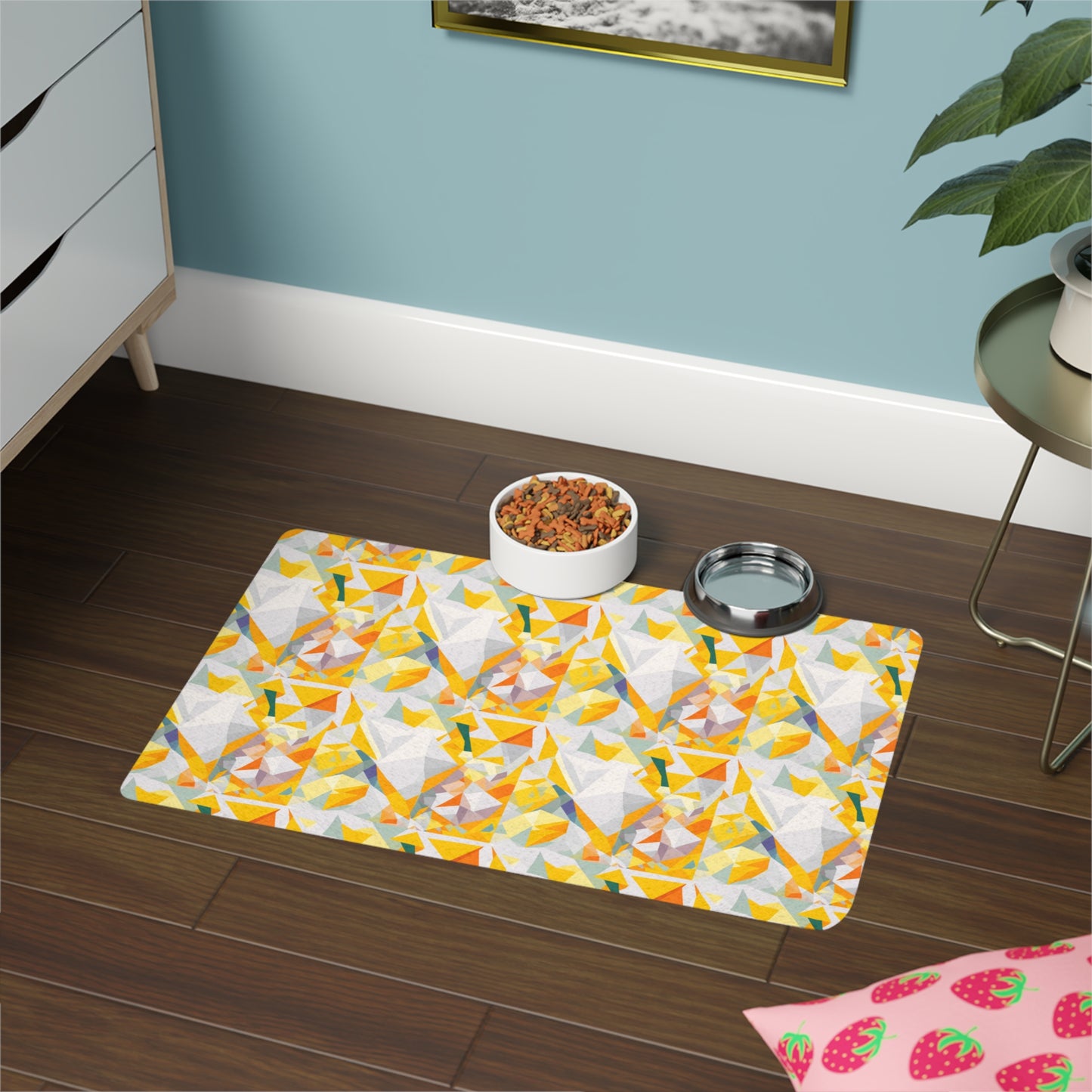 Polygon Prism Pet Food Mat (12x18)