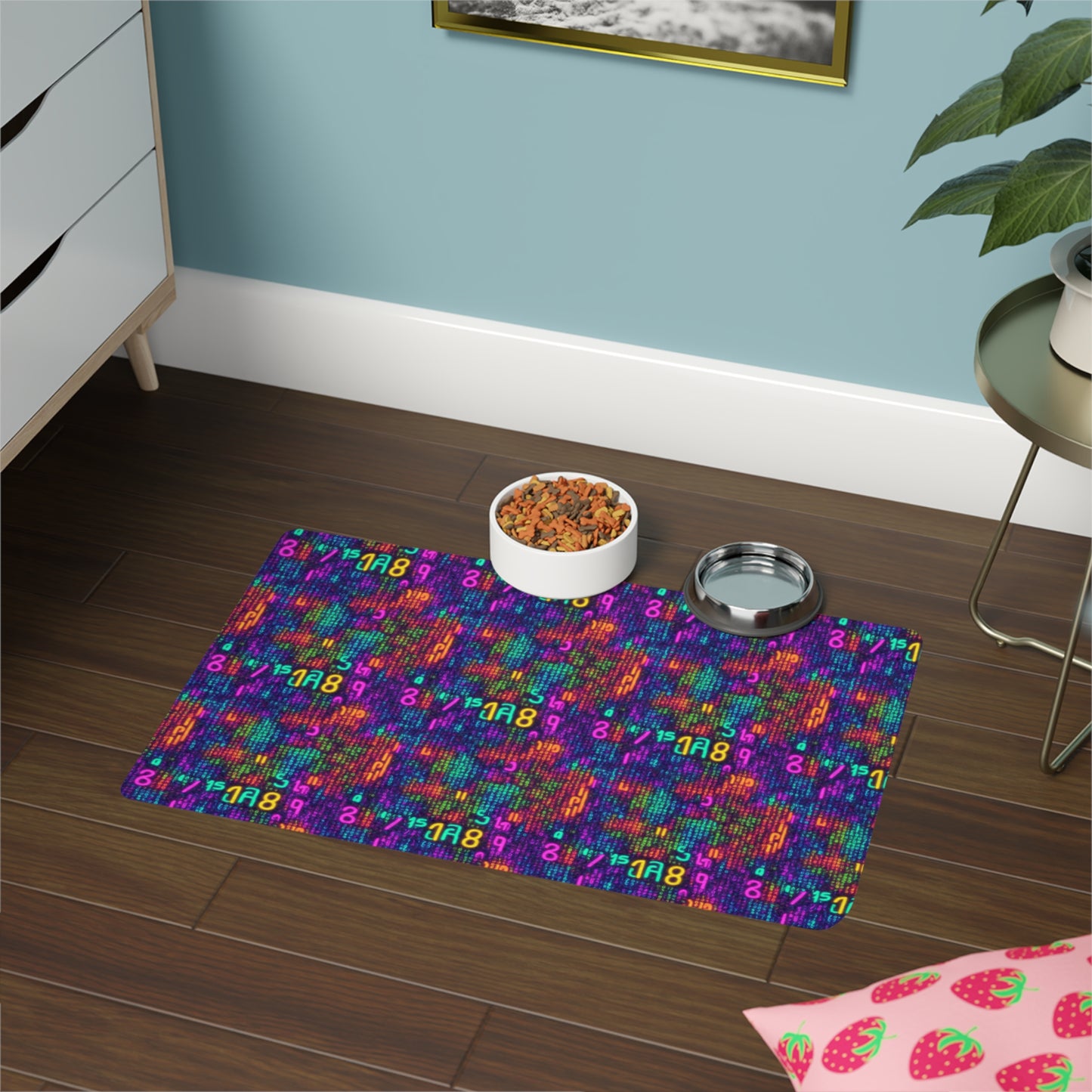 Trapped In The Matrix Pet Food Mat (12x18)