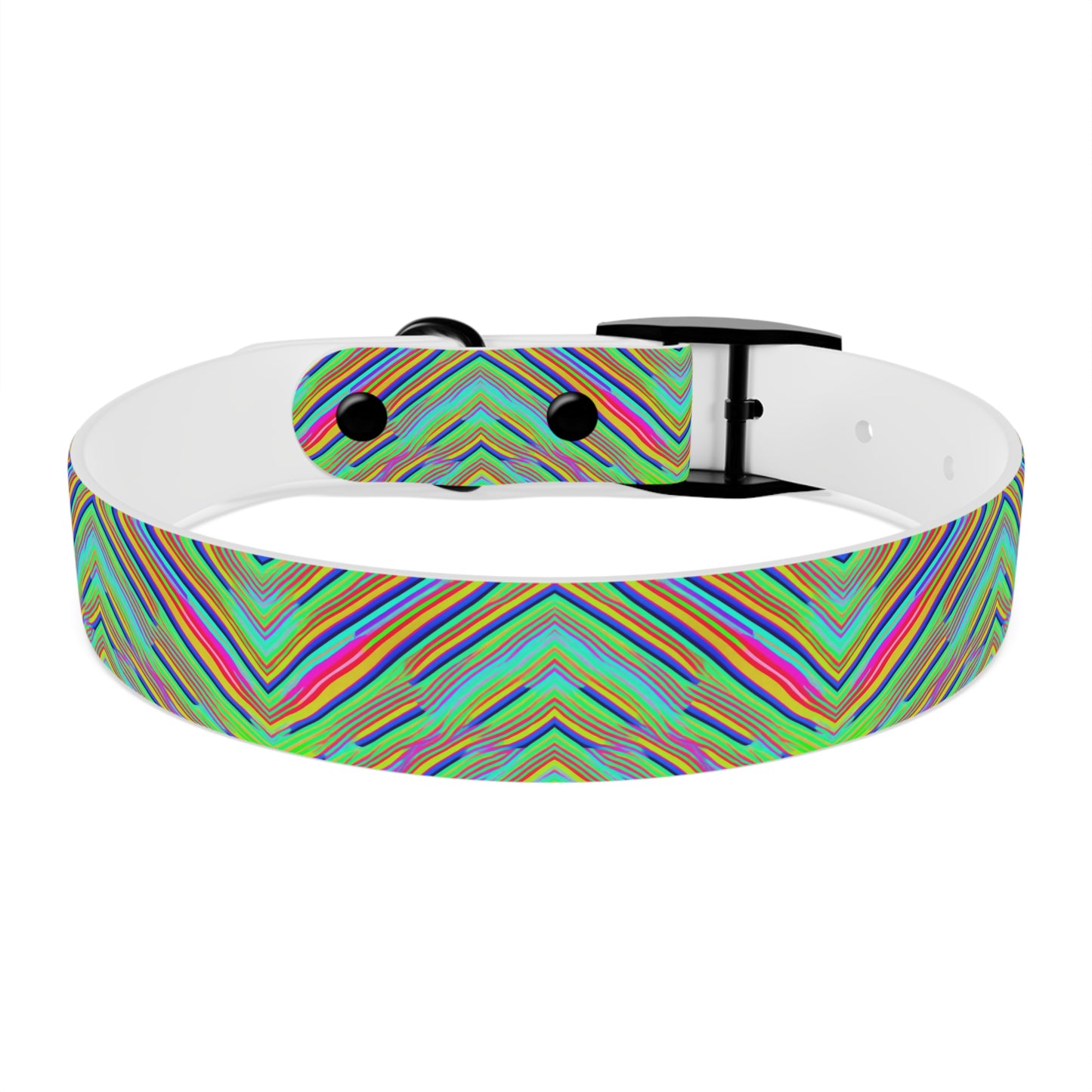 Neon Edges Dog Collar