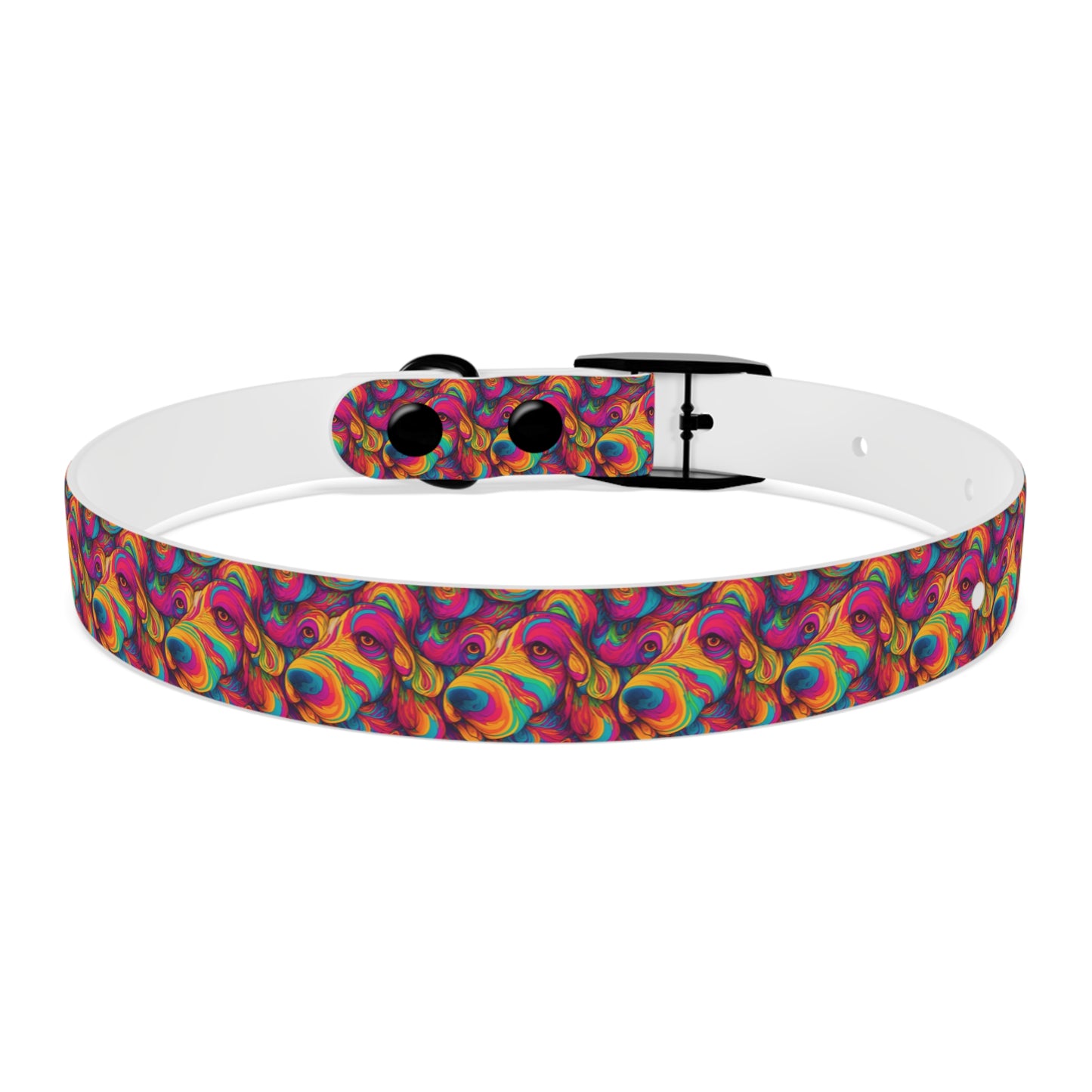 Abstract Woof Dog Collar