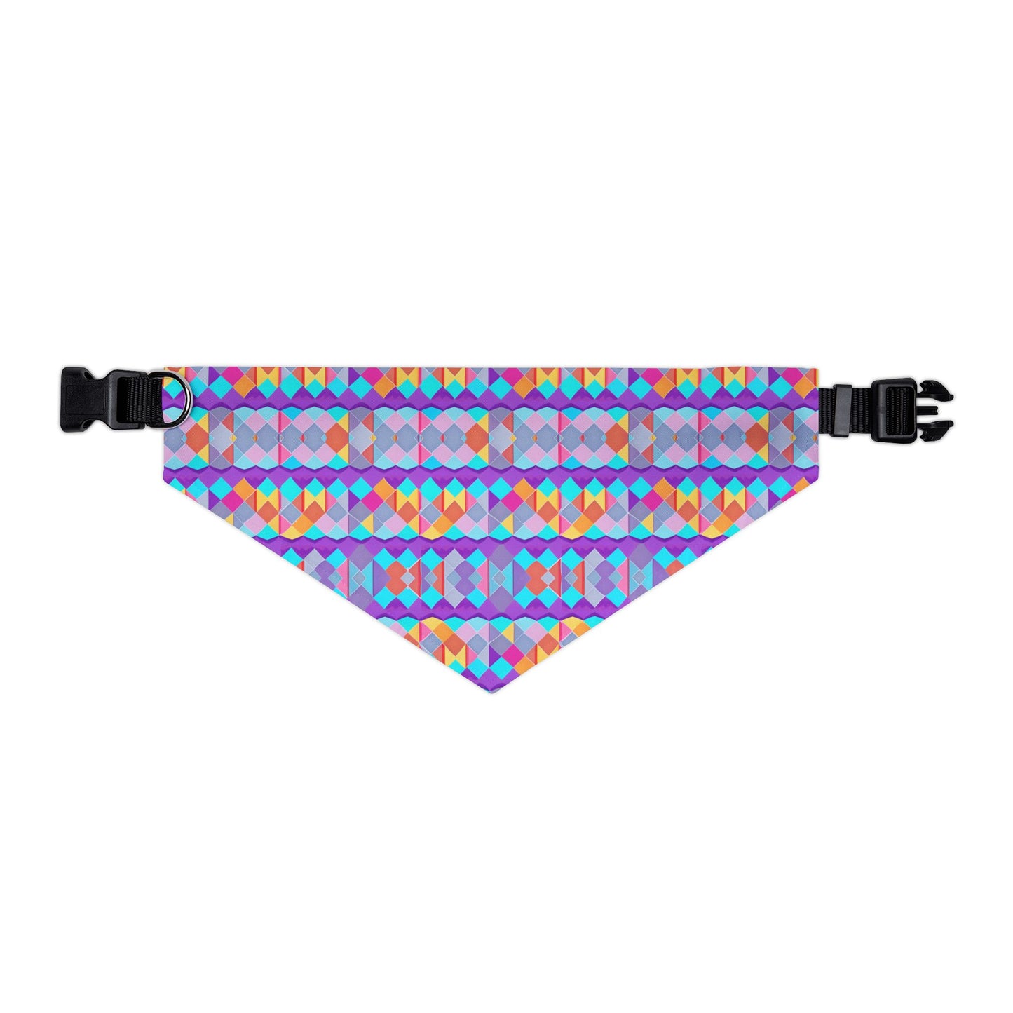 Prismatic Patterns Pet Bandana Collar