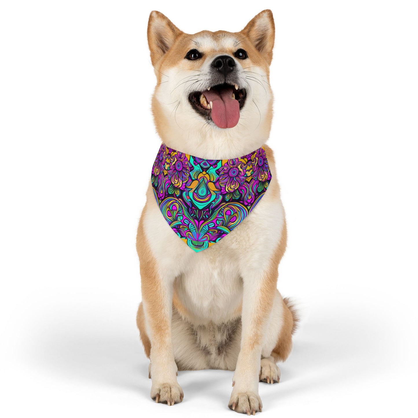 Psychedelic Chaos Pet Bandana Collar