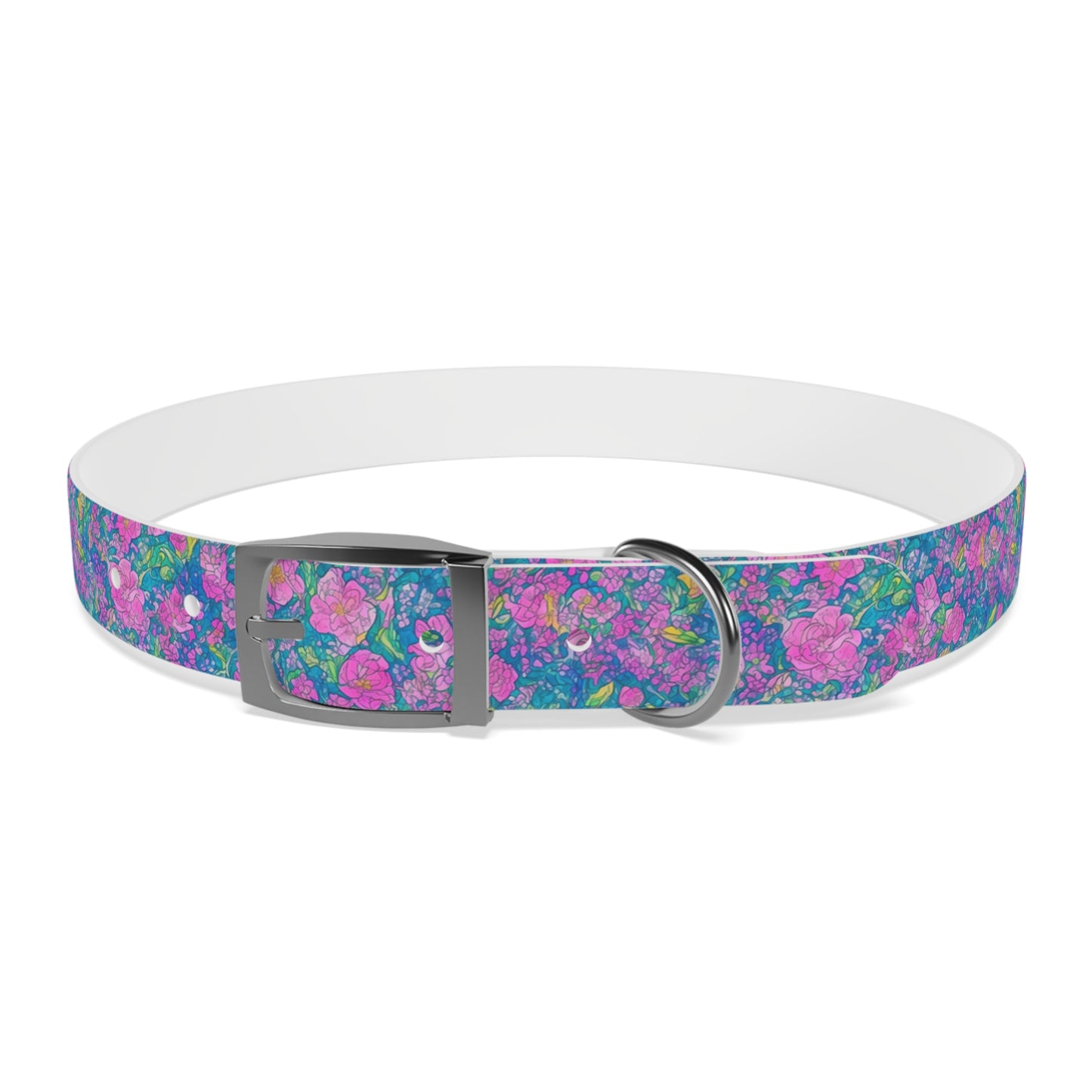 Rainbow Reflections Dog Collar