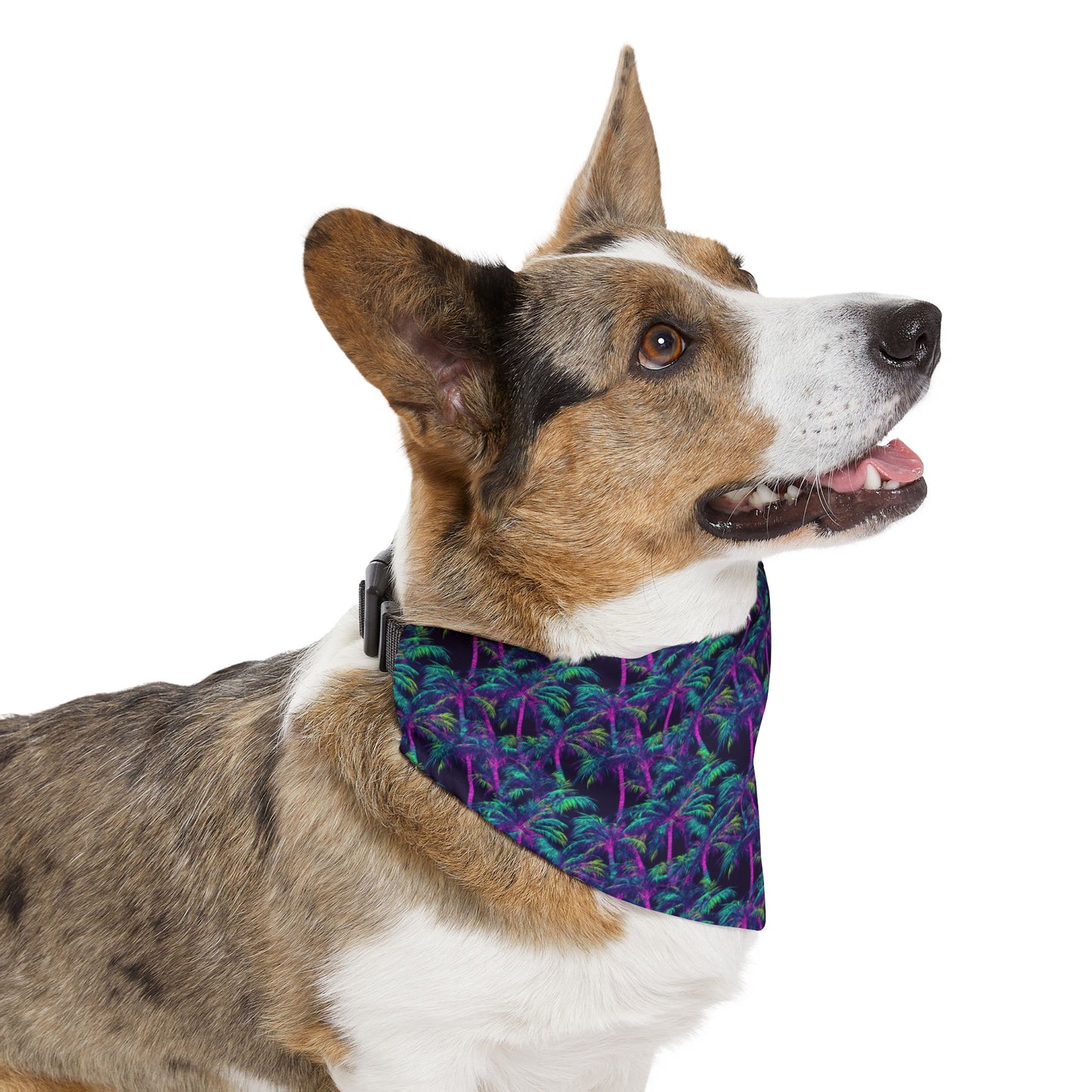 Electric Palms Pet Bandana Collar