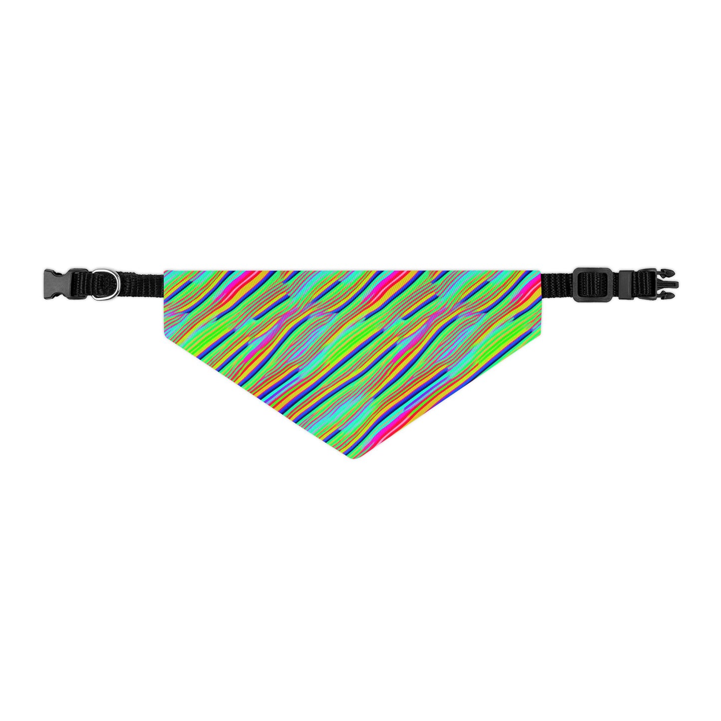 Neon Edges Pet Bandana Collar