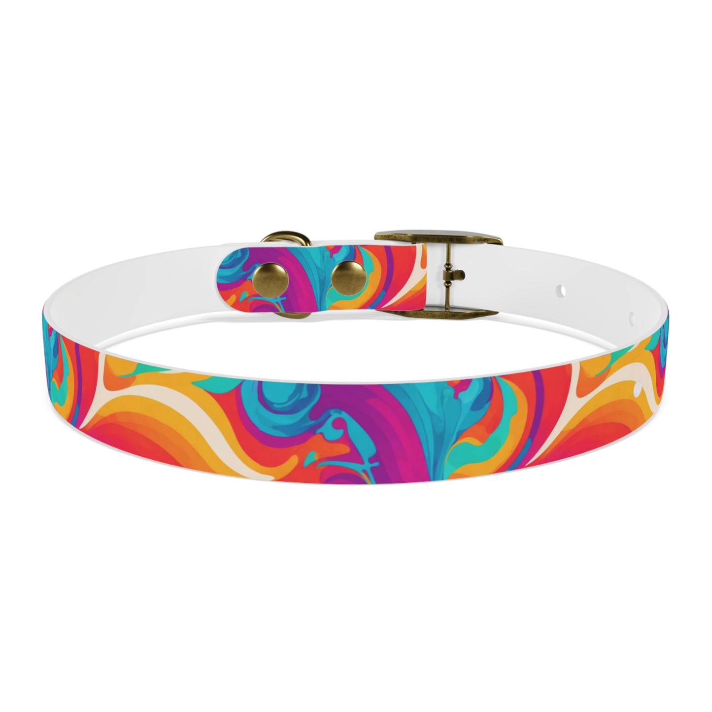 Rainbow Ripple Dog Collar