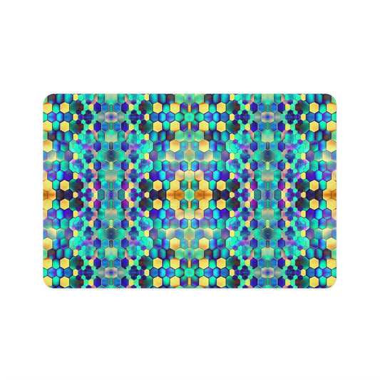 Vibrant Comb Pet Food Mat (12x18)