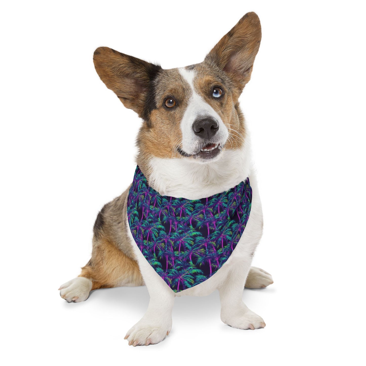 Electric Palms Pet Bandana Collar