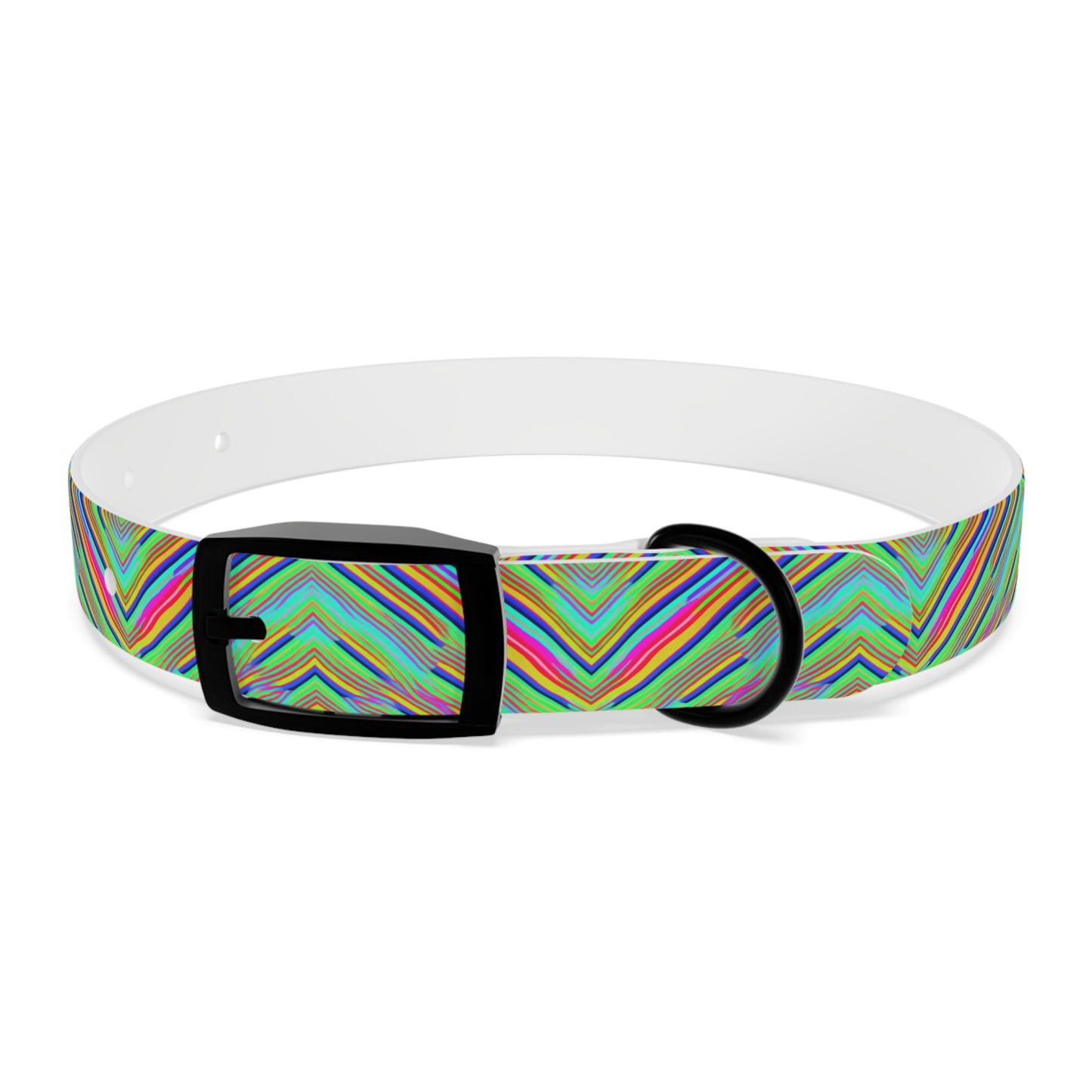 Neon Edges Dog Collar