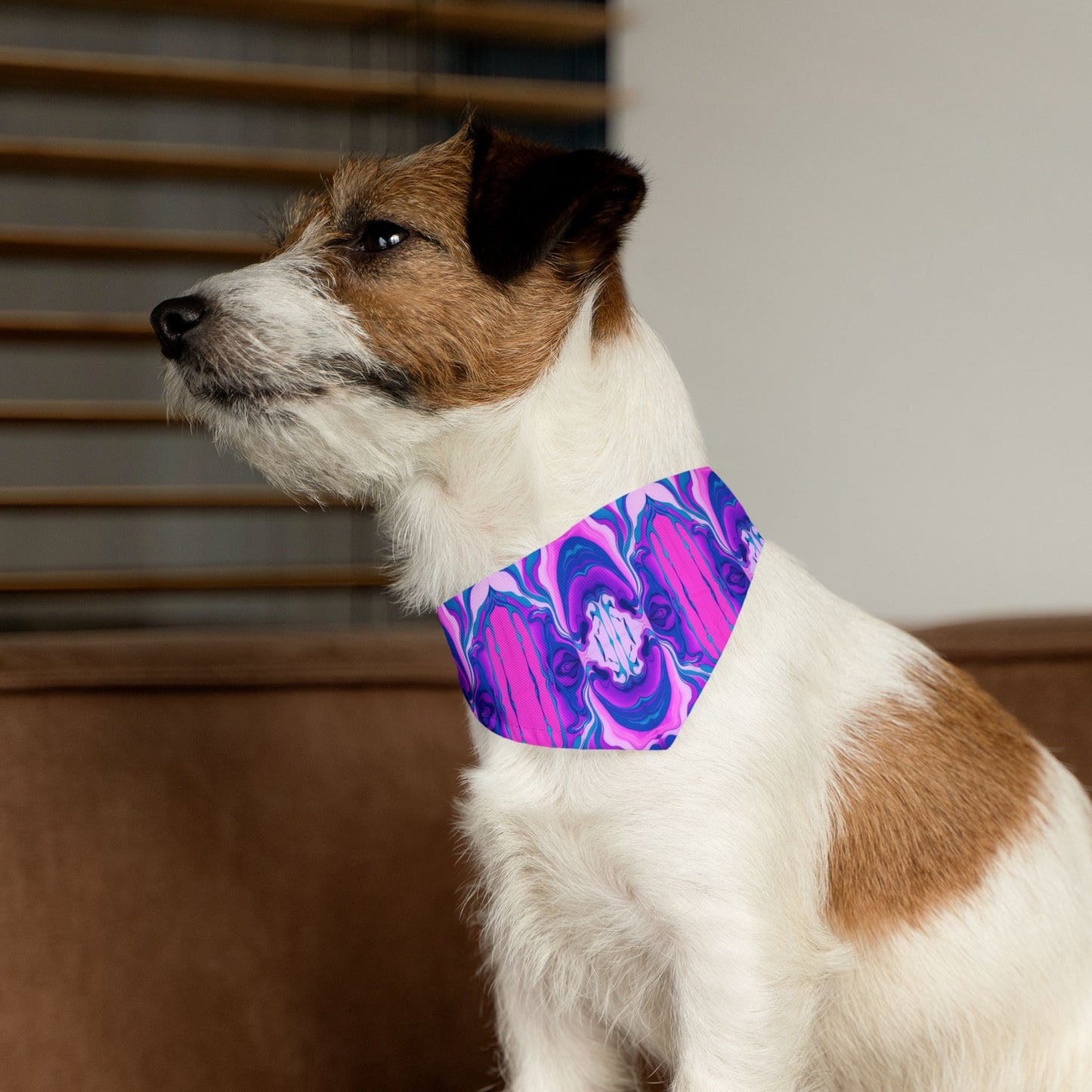 Marbled Magic Pet Bandana Collar