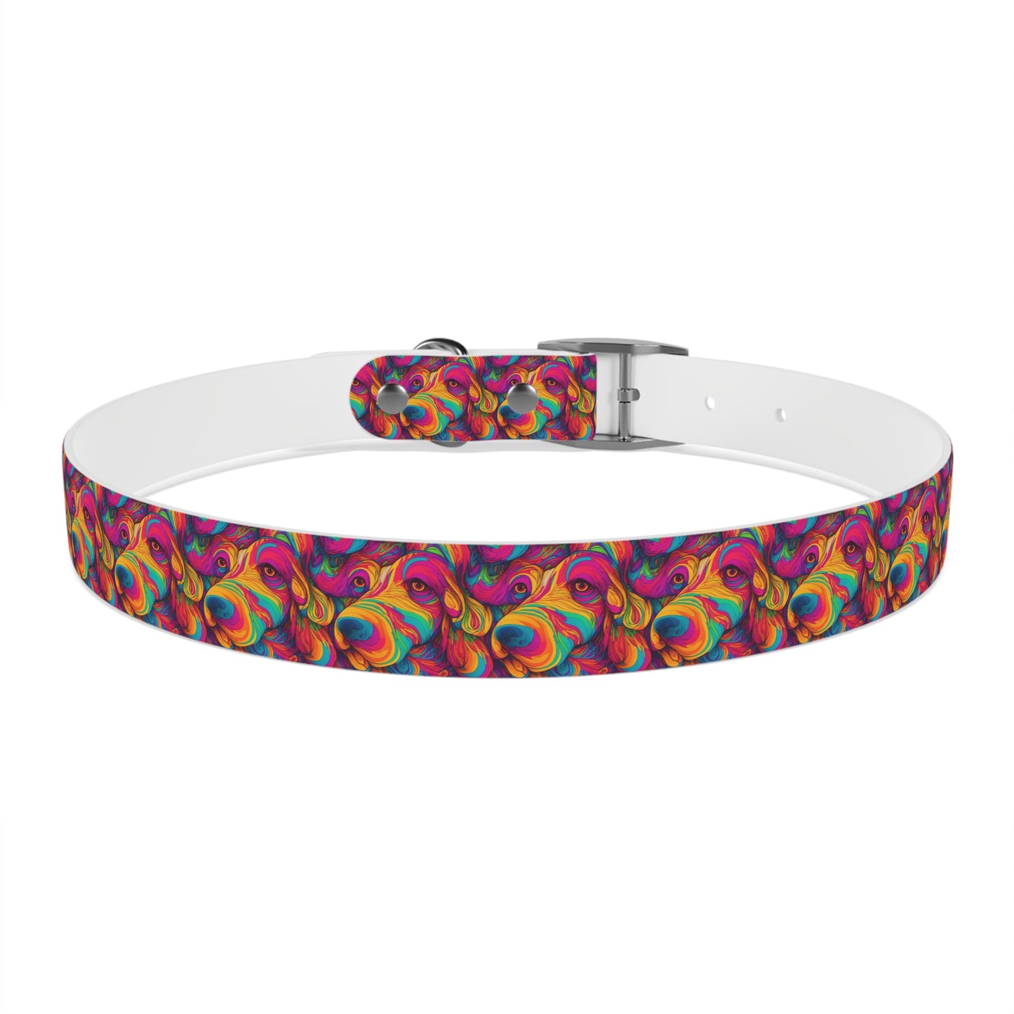 Abstract Woof Dog Collar