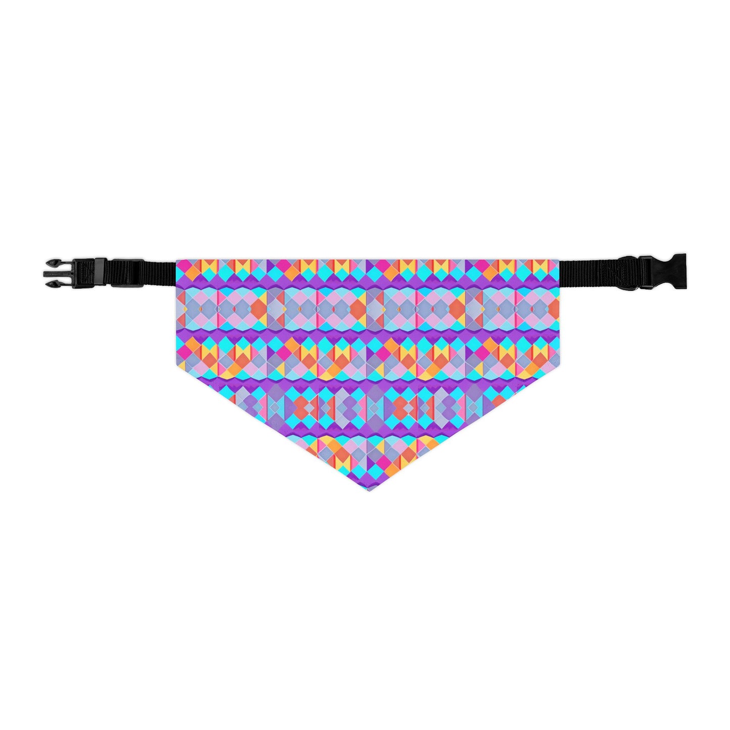 Prismatic Patterns Pet Bandana Collar