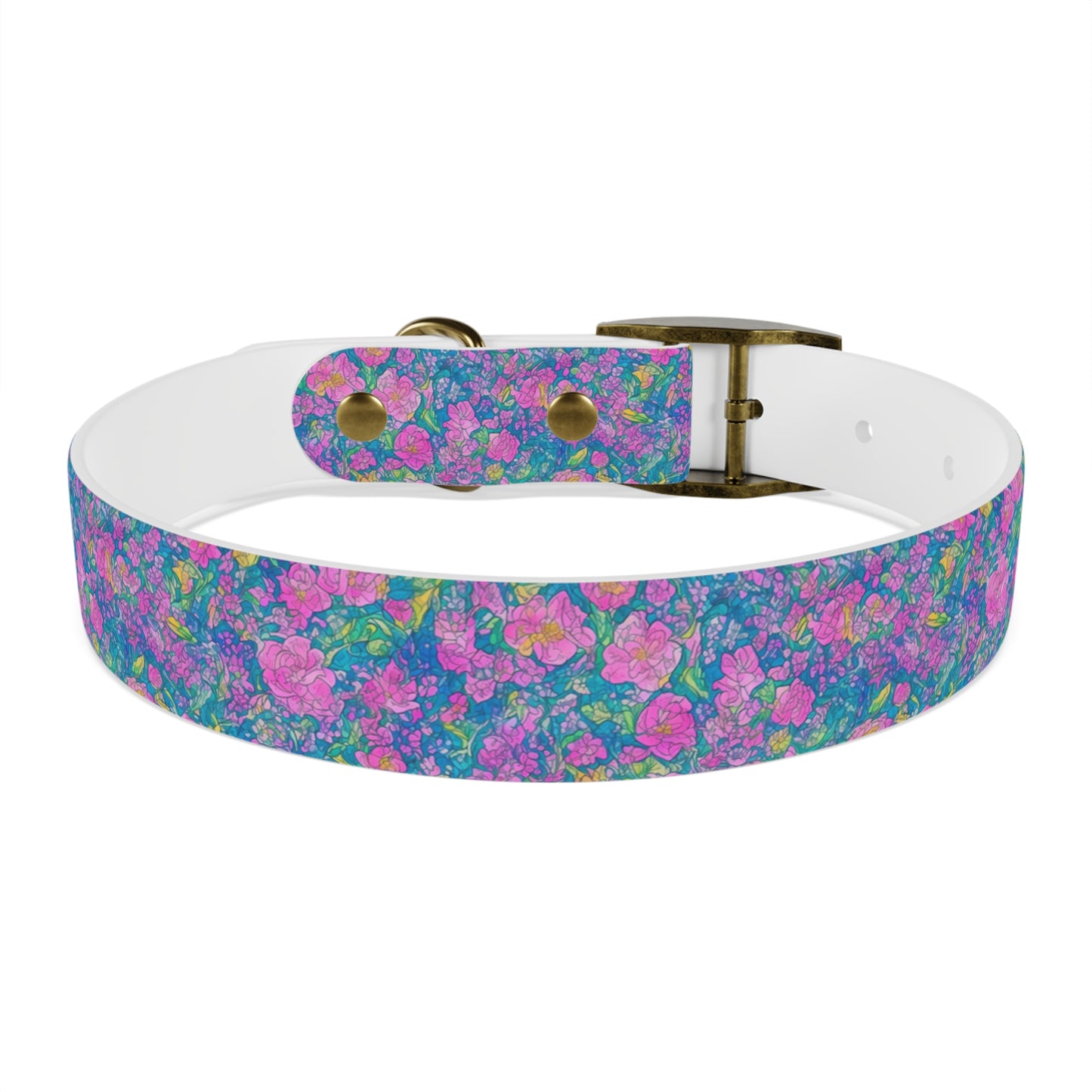 Rainbow Reflections Dog Collar