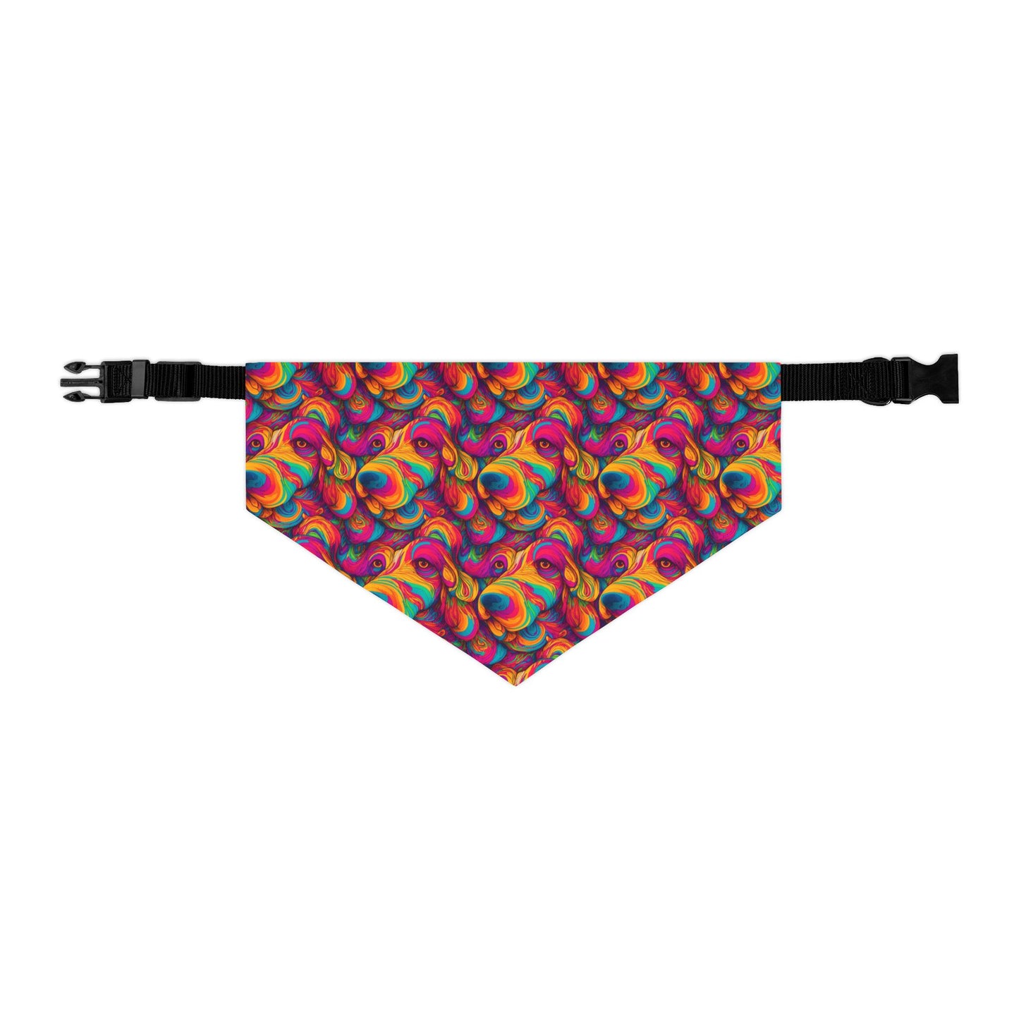 Abstract Woof Pet Bandana Collar