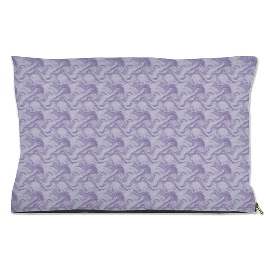 Shades of Purple Swirls & Waves Pattern Pet Bed