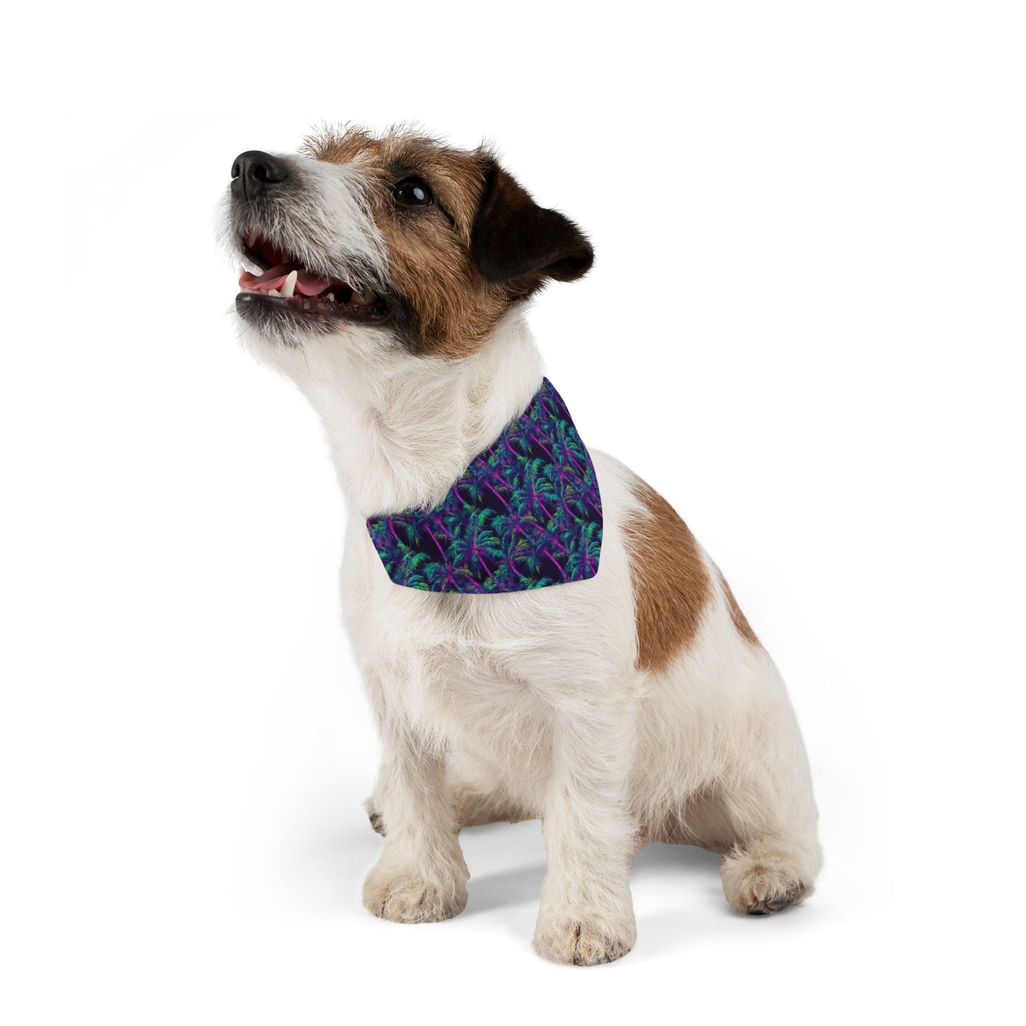 Electric Palms Pet Bandana Collar