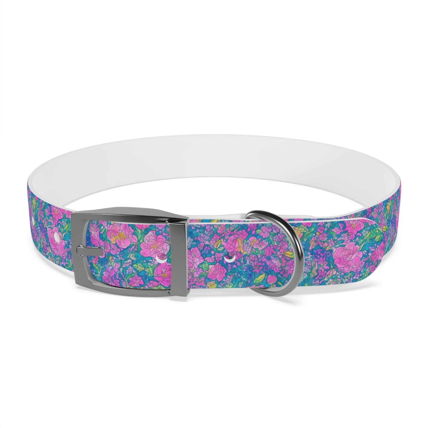 Rainbow Reflections Dog Collar