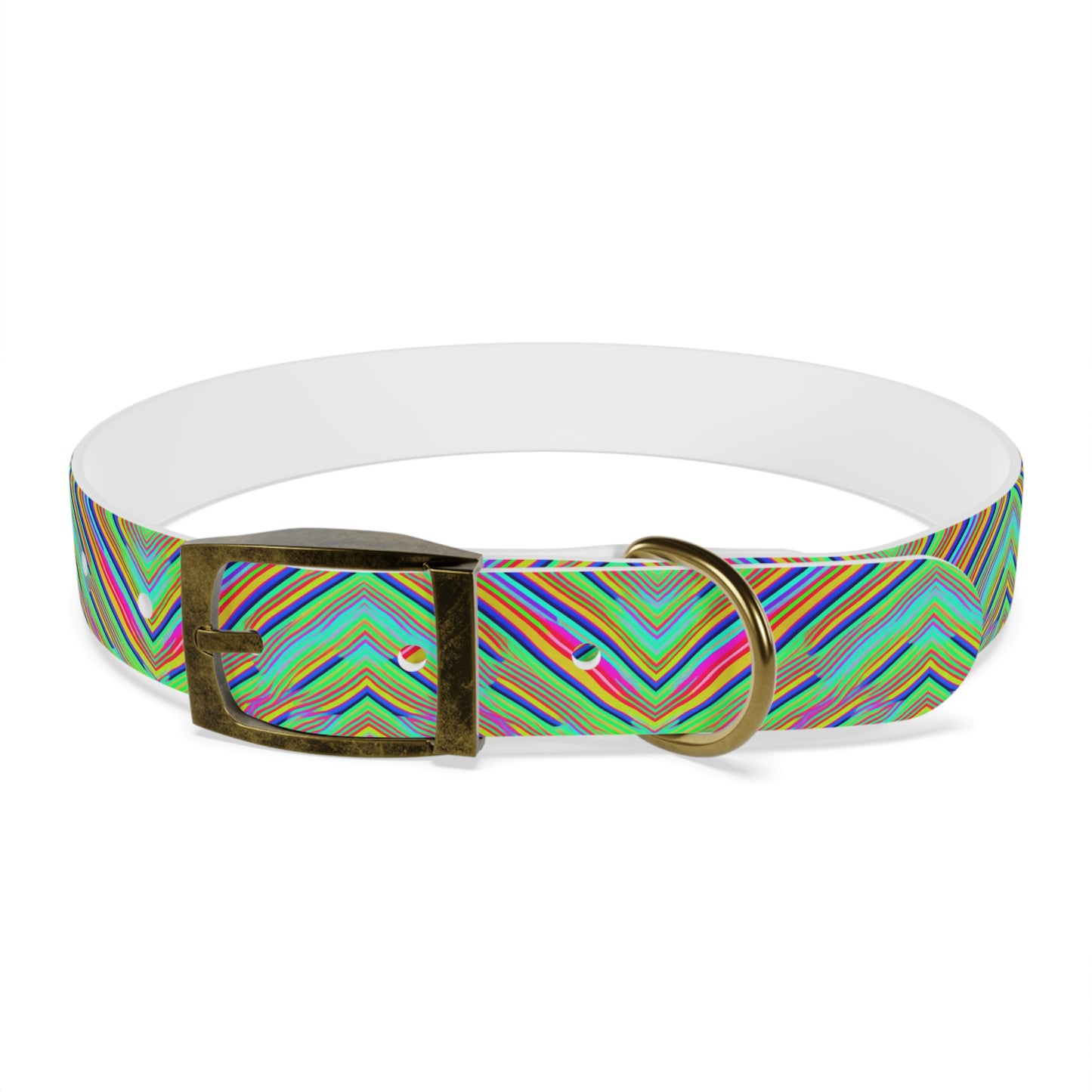 Neon Edges Dog Collar