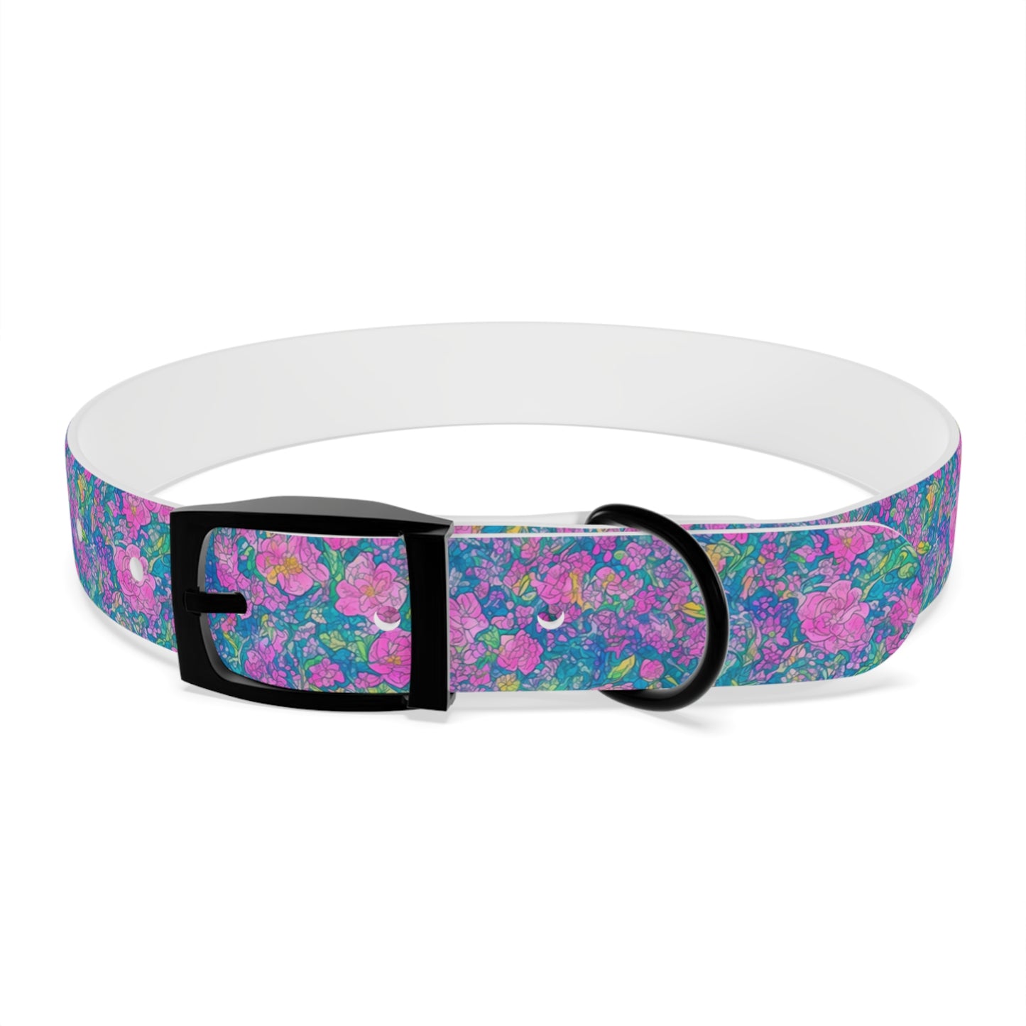 Rainbow Reflections Dog Collar