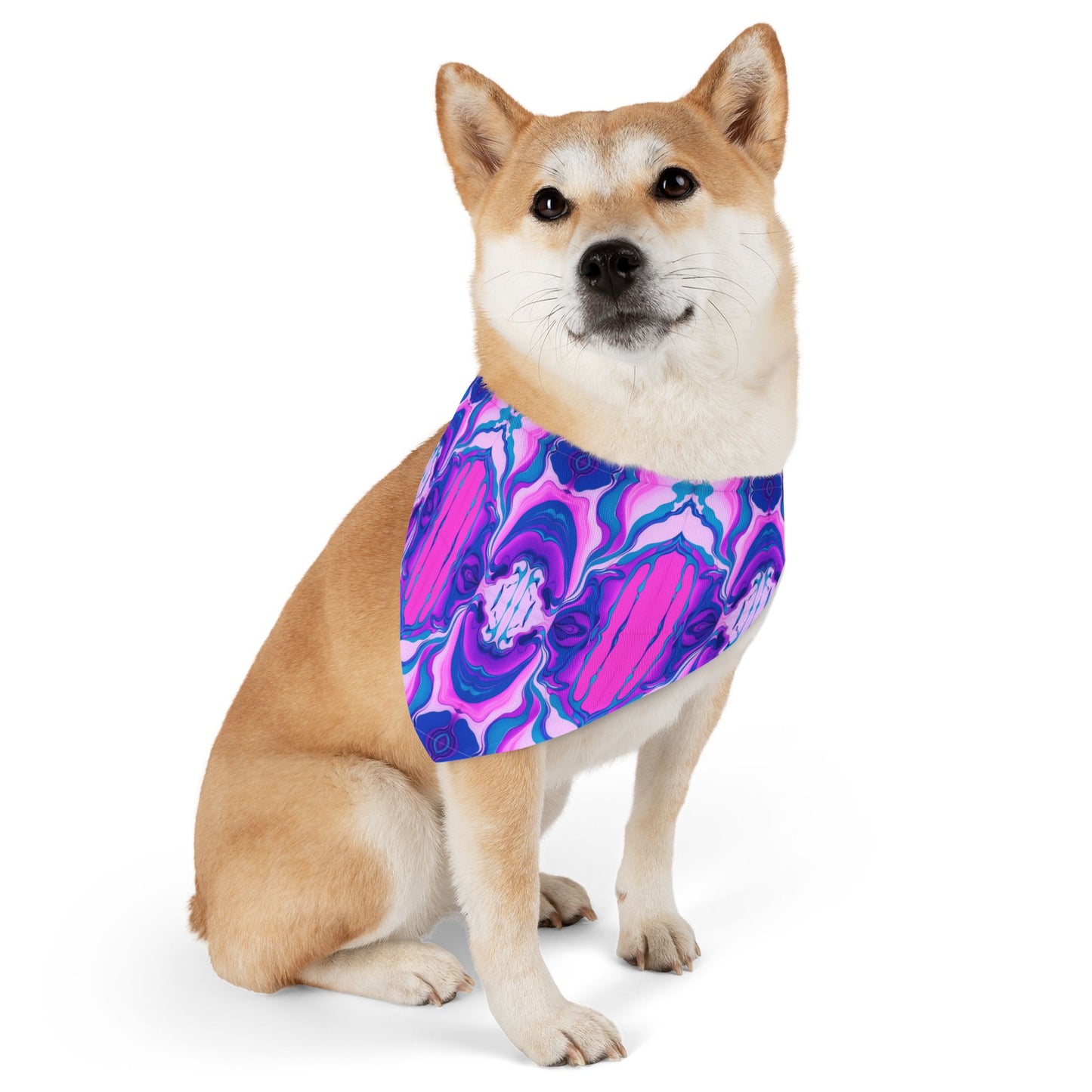 Marbled Magic Pet Bandana Collar