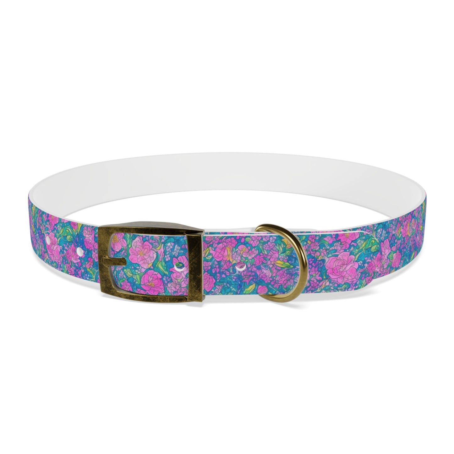 Rainbow Reflections Dog Collar