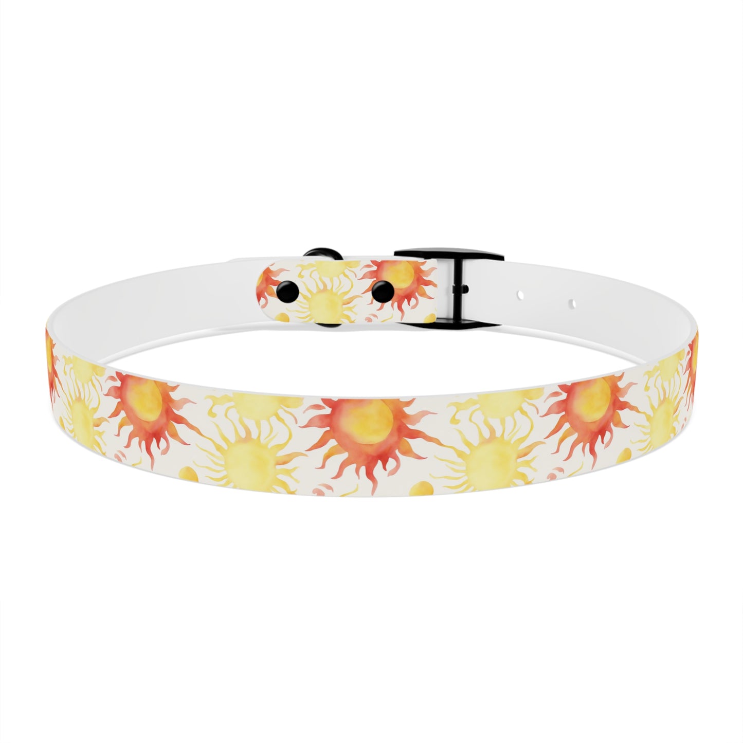Sun Watercolor Pattern Dog Collar