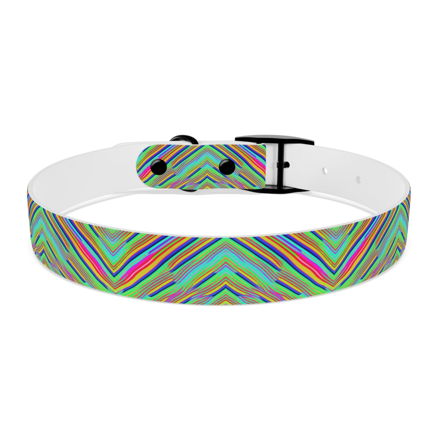 Neon Edges Dog Collar