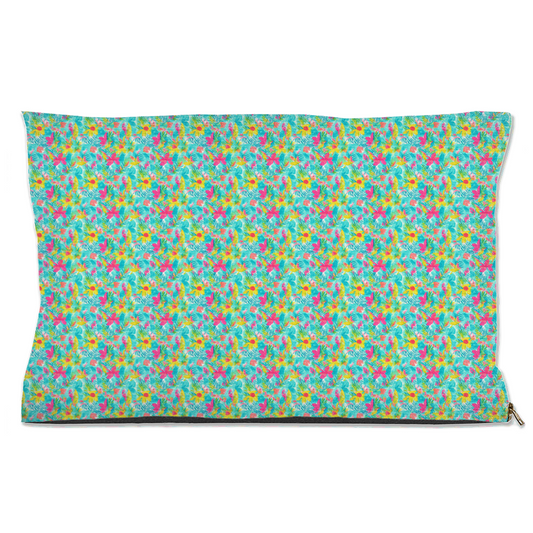 Bright Summer Vibes Watercolor Pattern Pet Bed