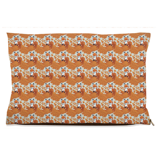 Fall Fox Pattern Pet Bed