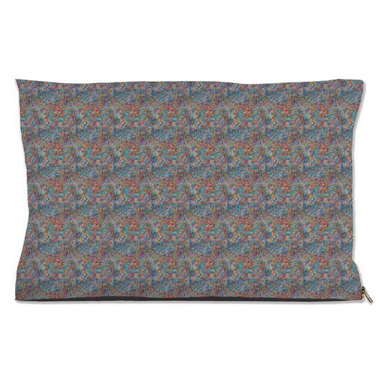 Metallic Colorful Mosaic Pattern Pet Bed
