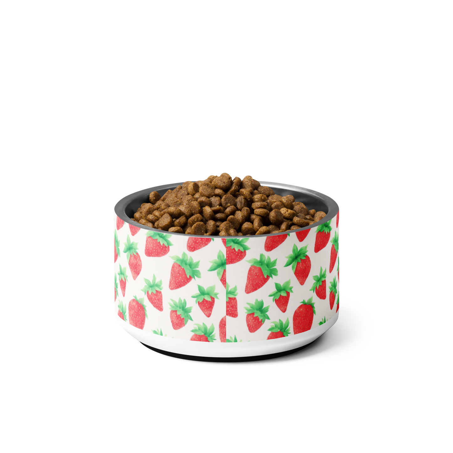 Strawberry Watercolor Pattern Pet bowl