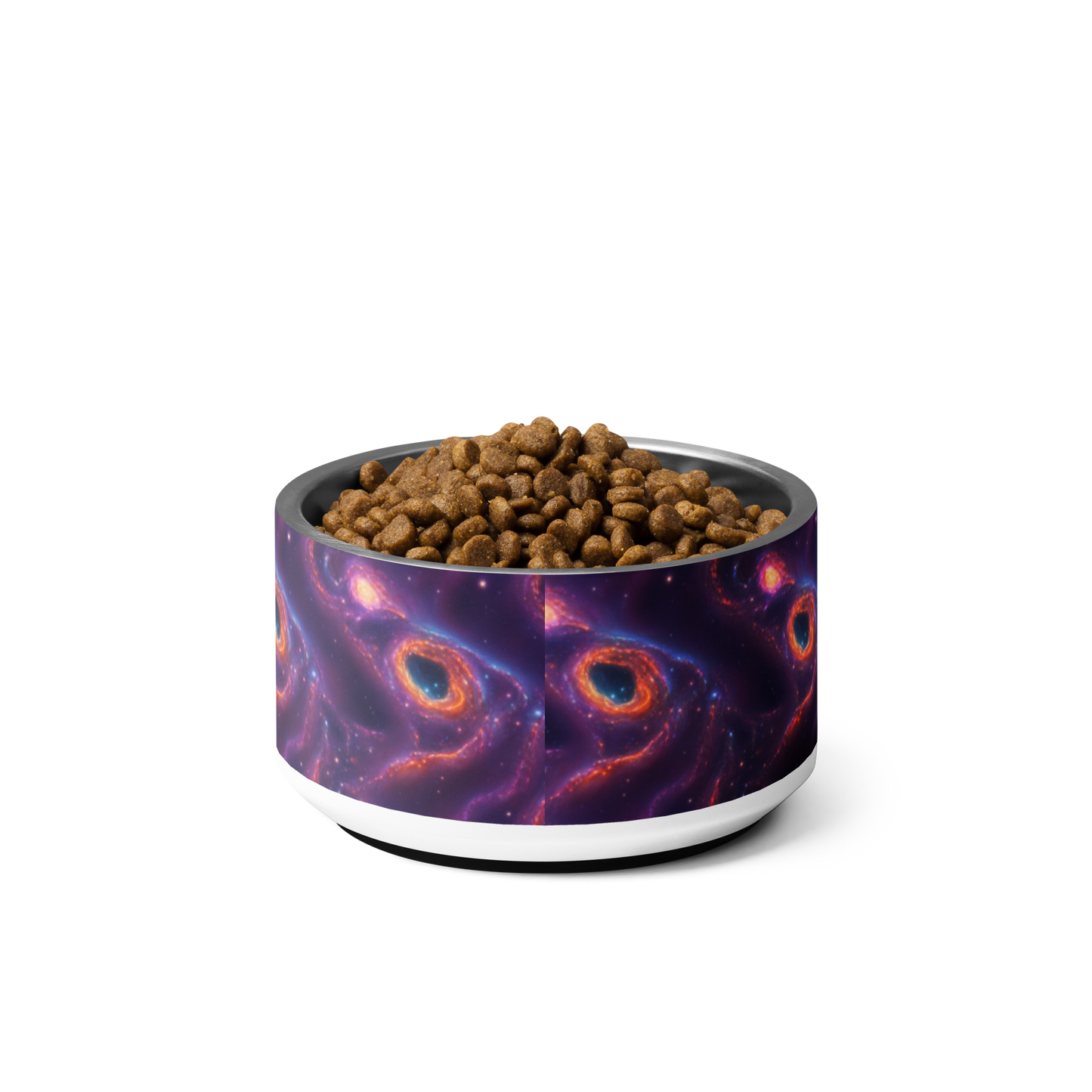 Vibrant Galaxy Pattern Pet bowl