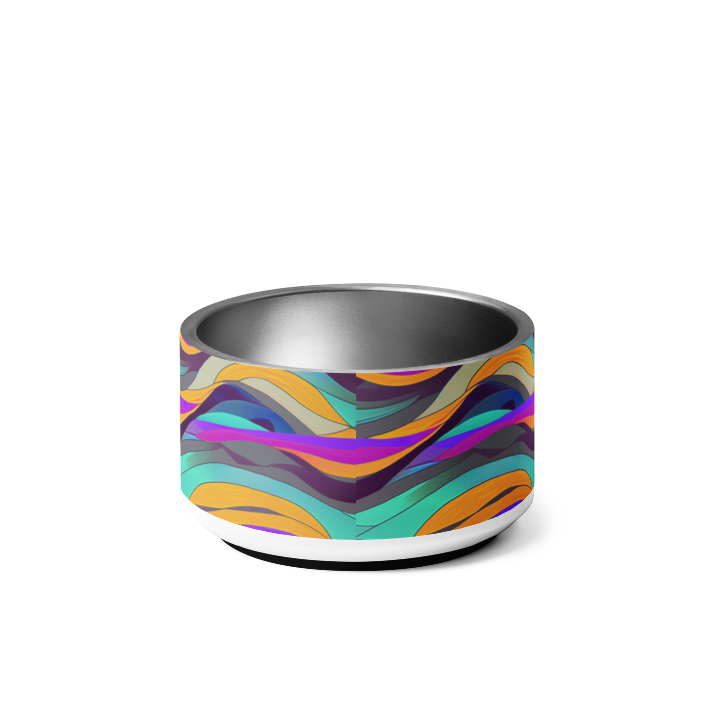 Calm Waves Stainless Steel Pet Bowl