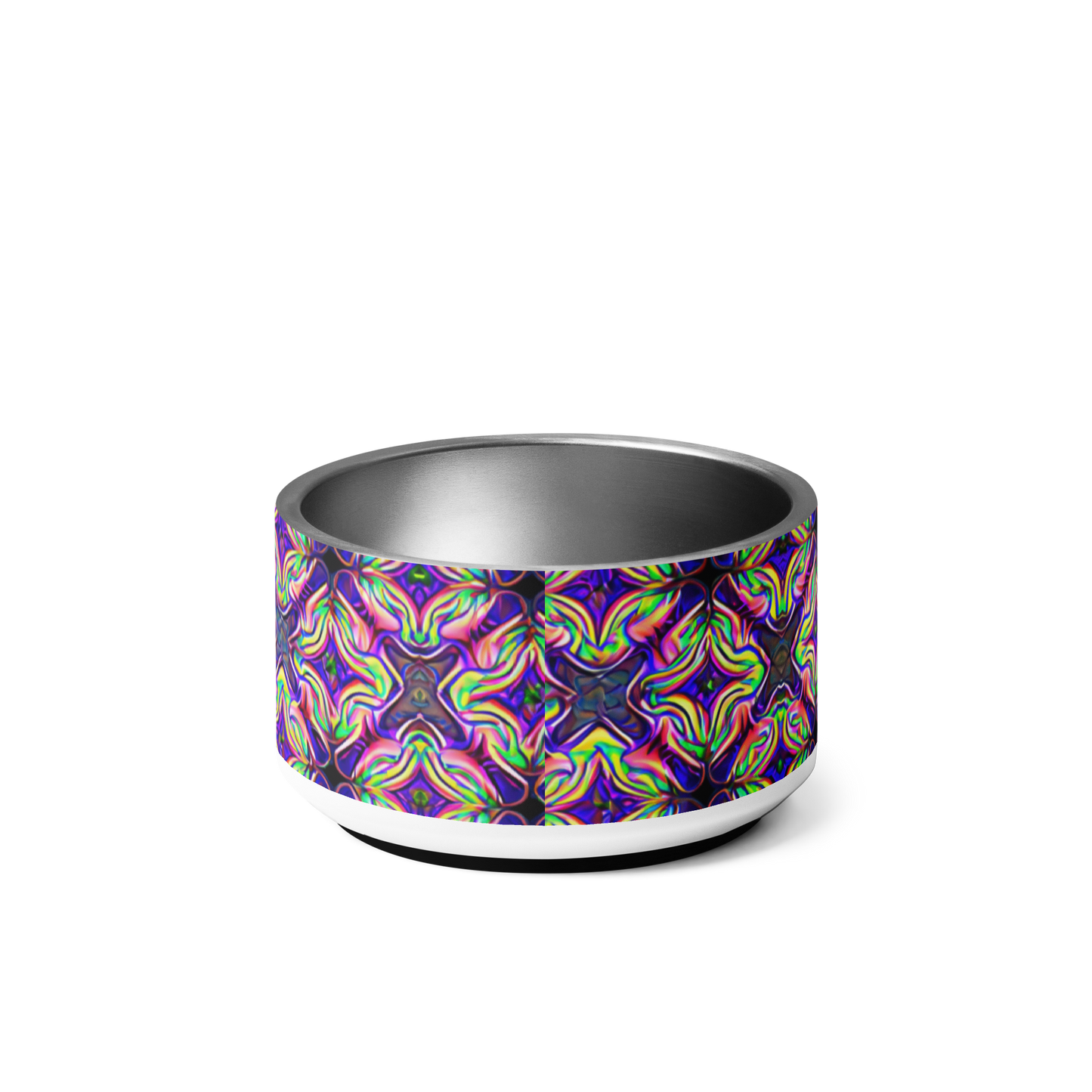 Glow Geo Stainless Steel Pet Bowl