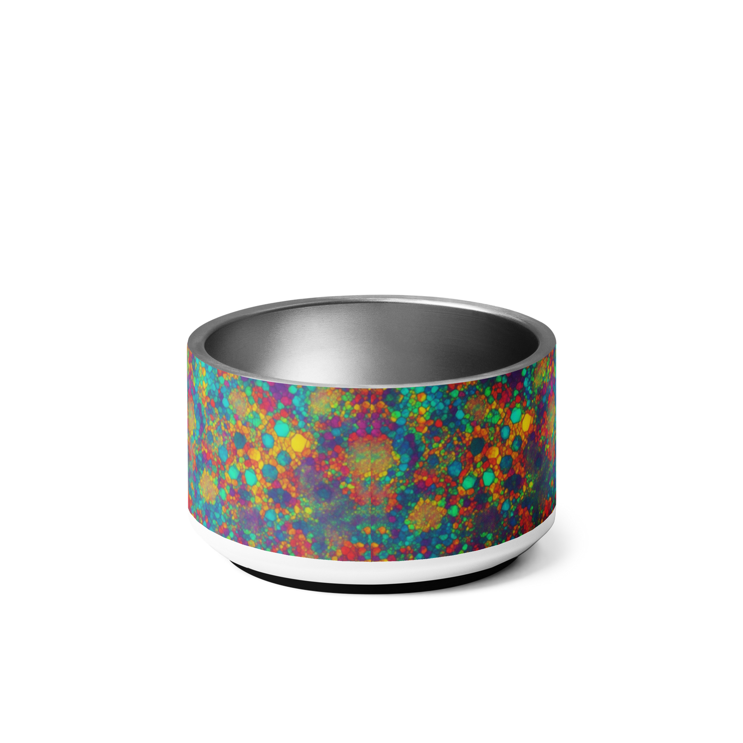 Mosaic Melody Stainless Steel Pet Bowl