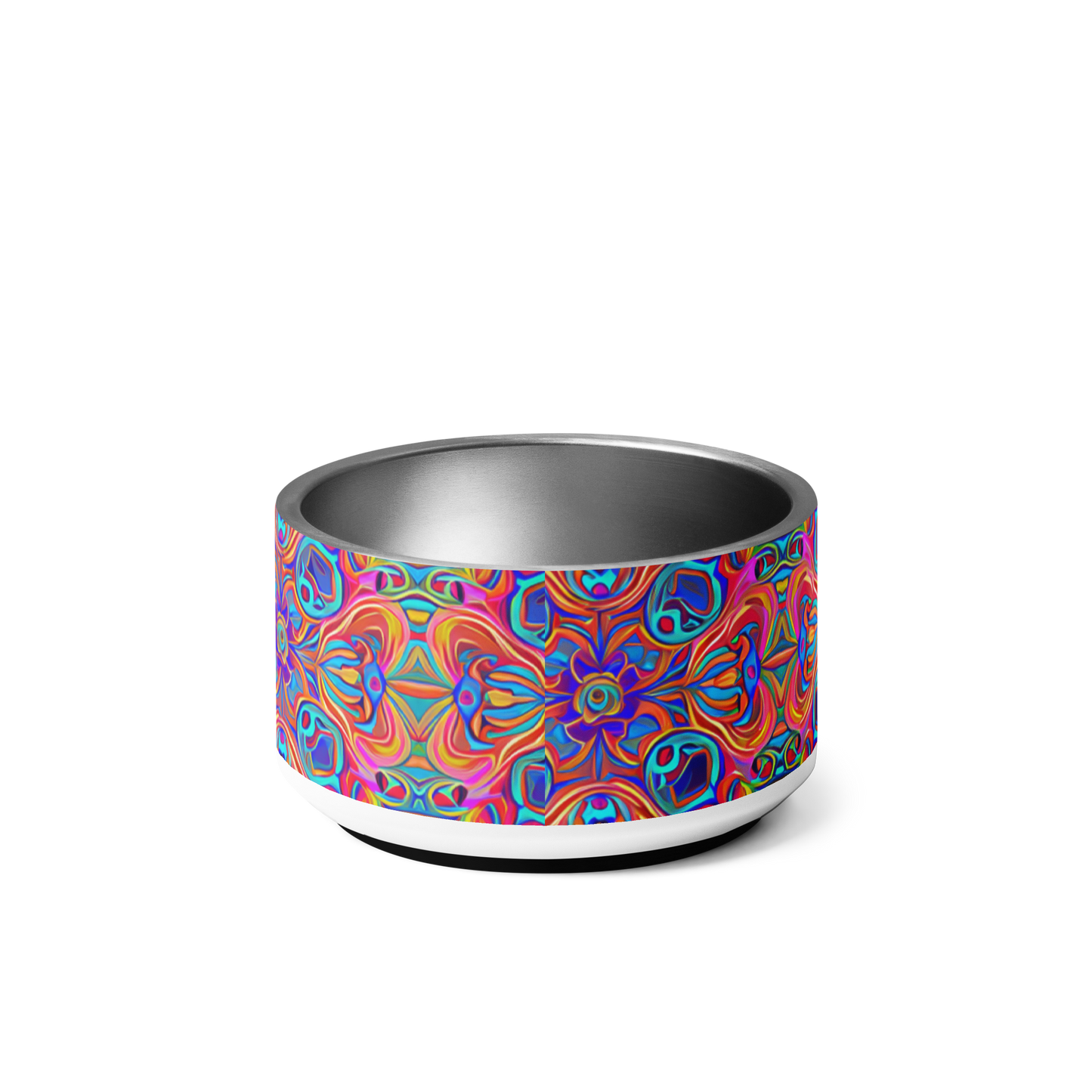 Psychedelic Spectrum Stainless Steel Pet Bowl