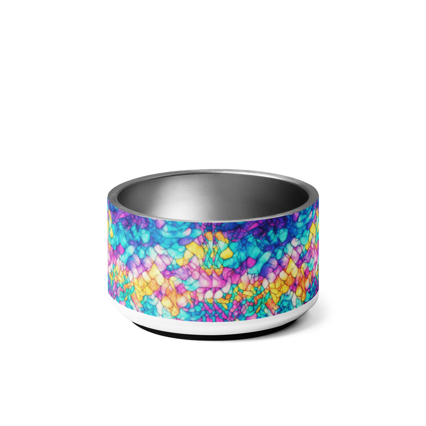 Trippy Tranquility Stainless Steel Pet Bowl