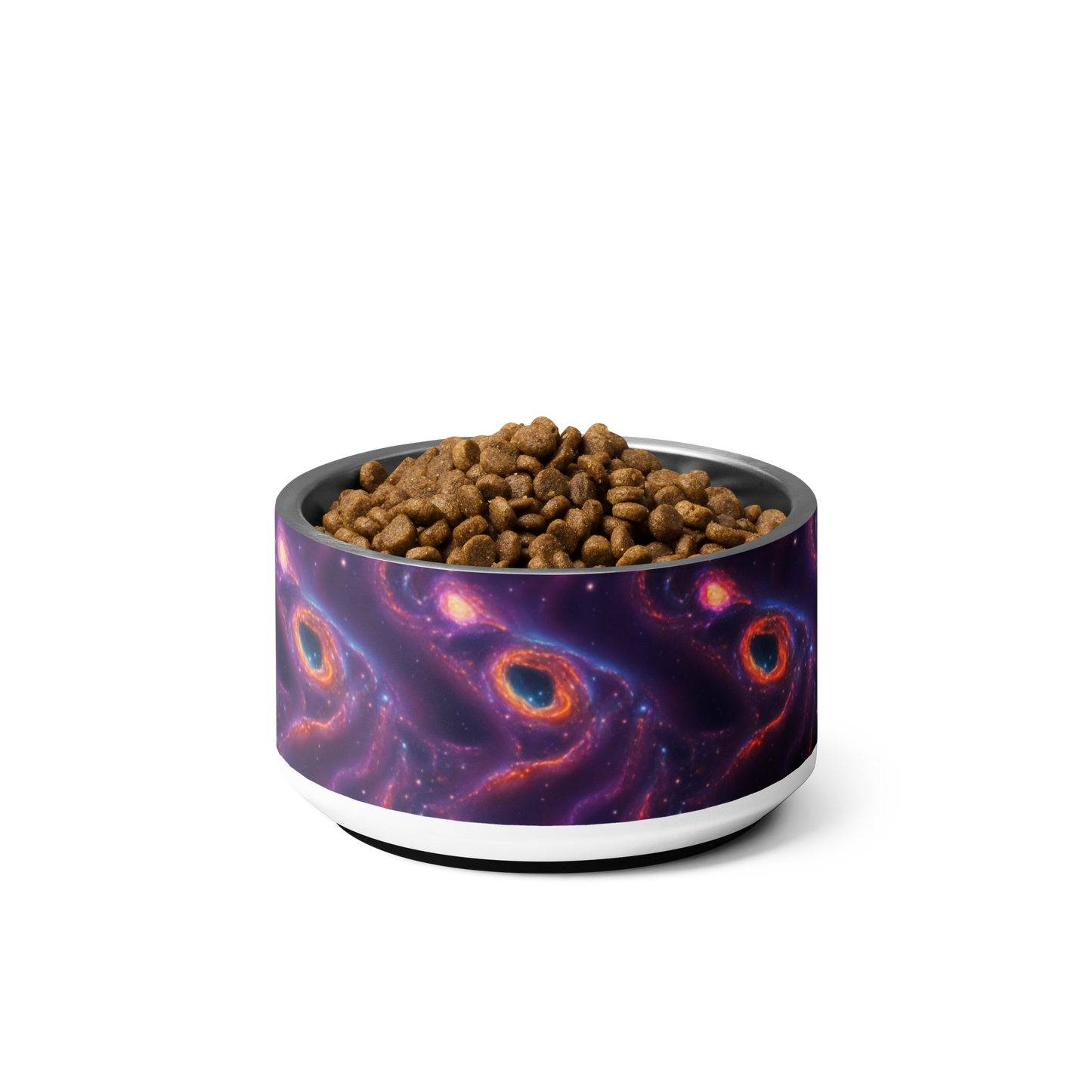 Vibrant Galaxy Pattern Pet bowl