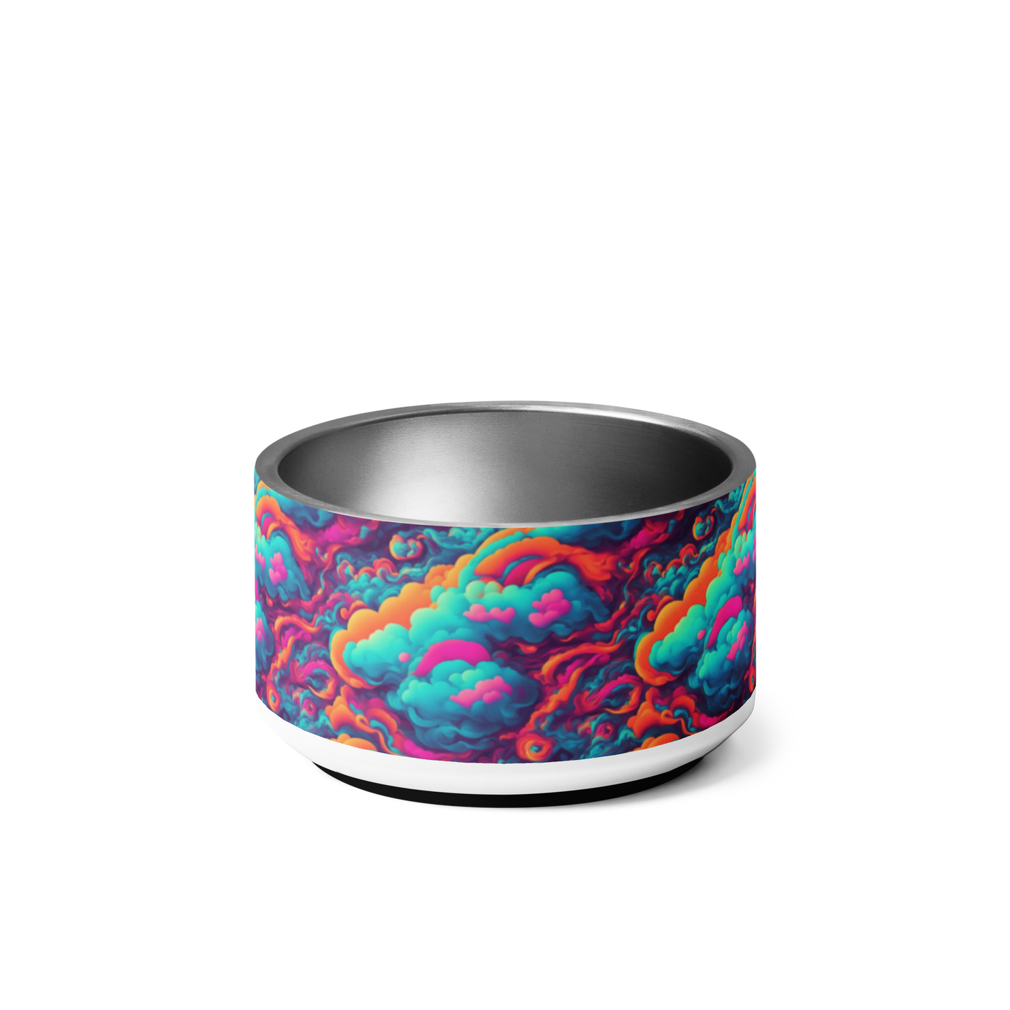 Abstract Alchemy Stainless Steel Pet Bowl